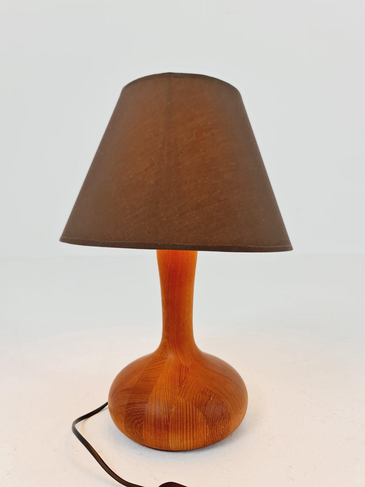 Mid century solid teak table lamp by Domus,1960s