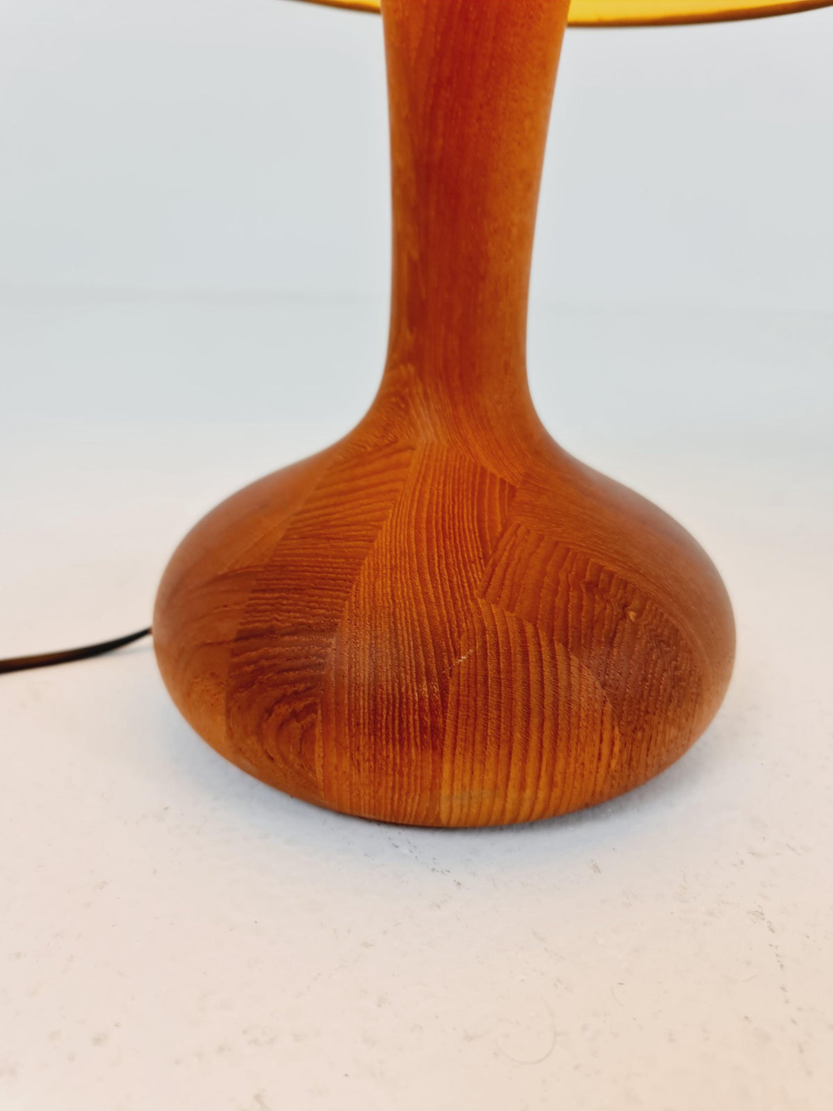 Mid century solid teak table lamp by Domus,1960s