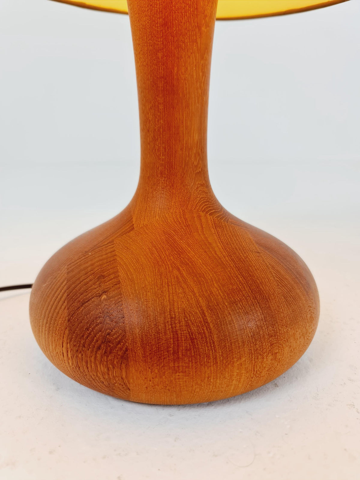 Mid century solid teak table lamp by Domus,1960s