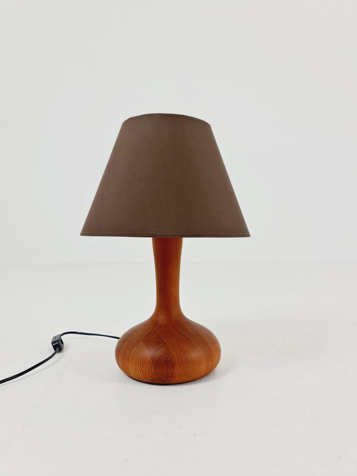 Mid century solid teak table lamp by Domus,1960s