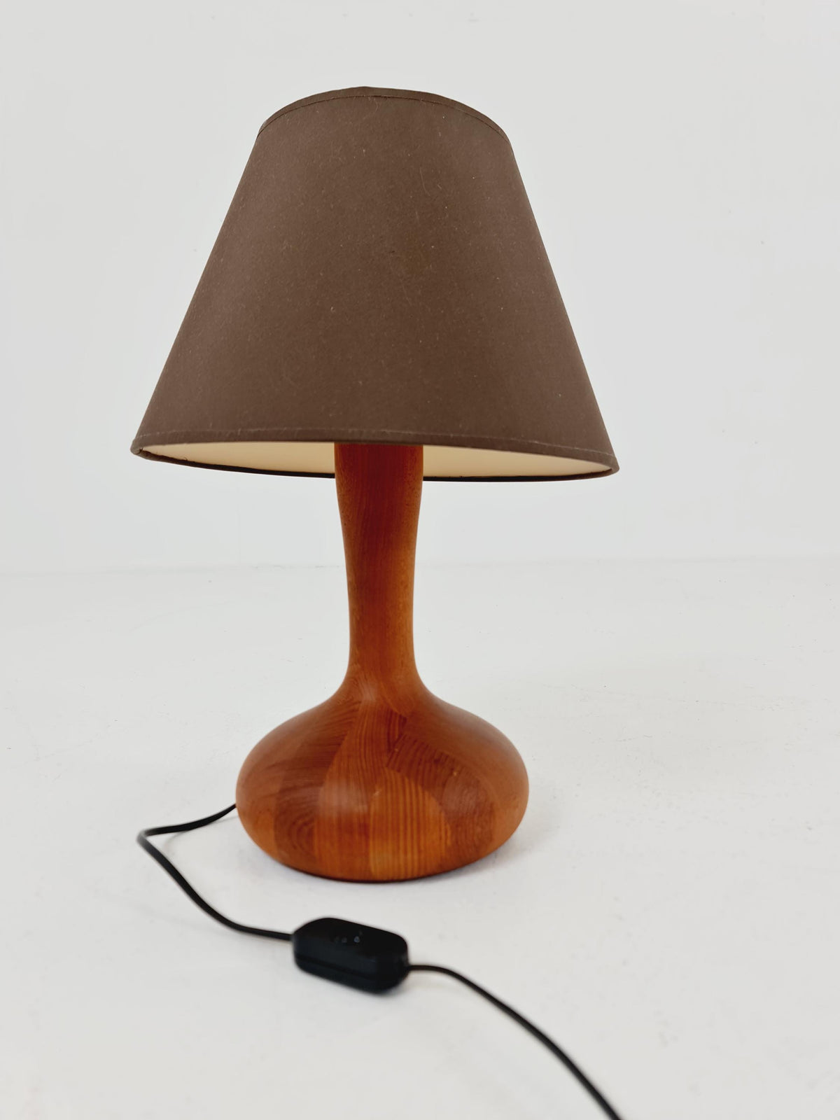 Mid century solid teak table lamp by Domus,1960s