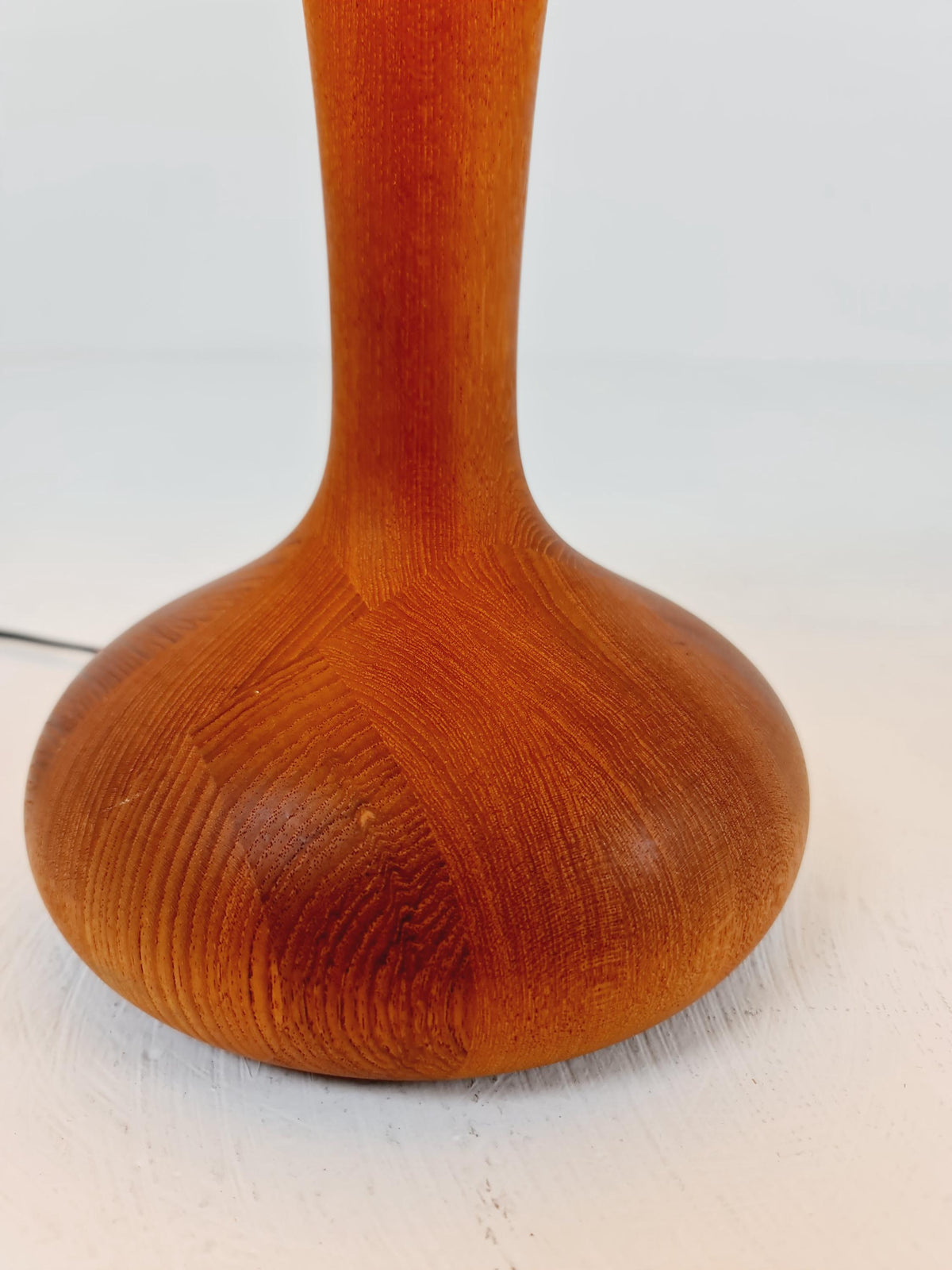Mid century solid teak table lamp by Domus,1960s