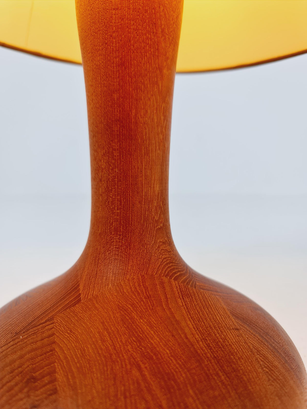 Mid century solid teak table lamp by Domus,1960s