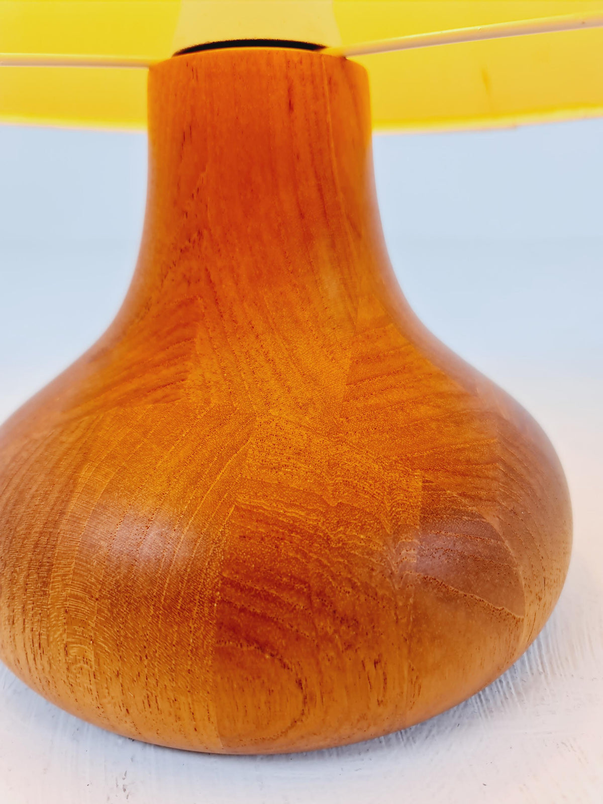 Mid century solid teak table lamp by Domus,1960s