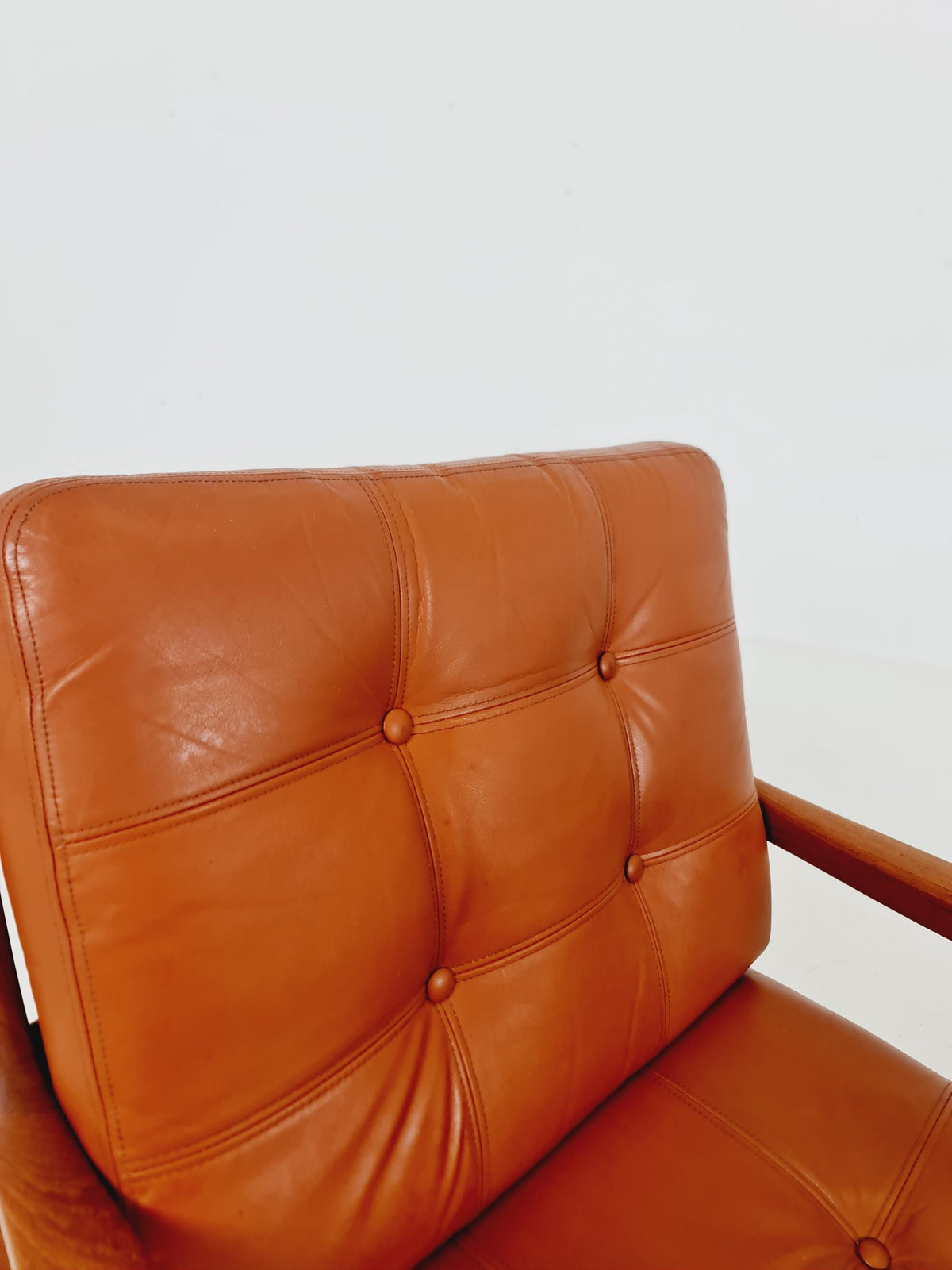 Mid-century Rare Danish teak lounge chair/ Easy chair by Ole Wanscher for France &Son , 1960s Set of 2