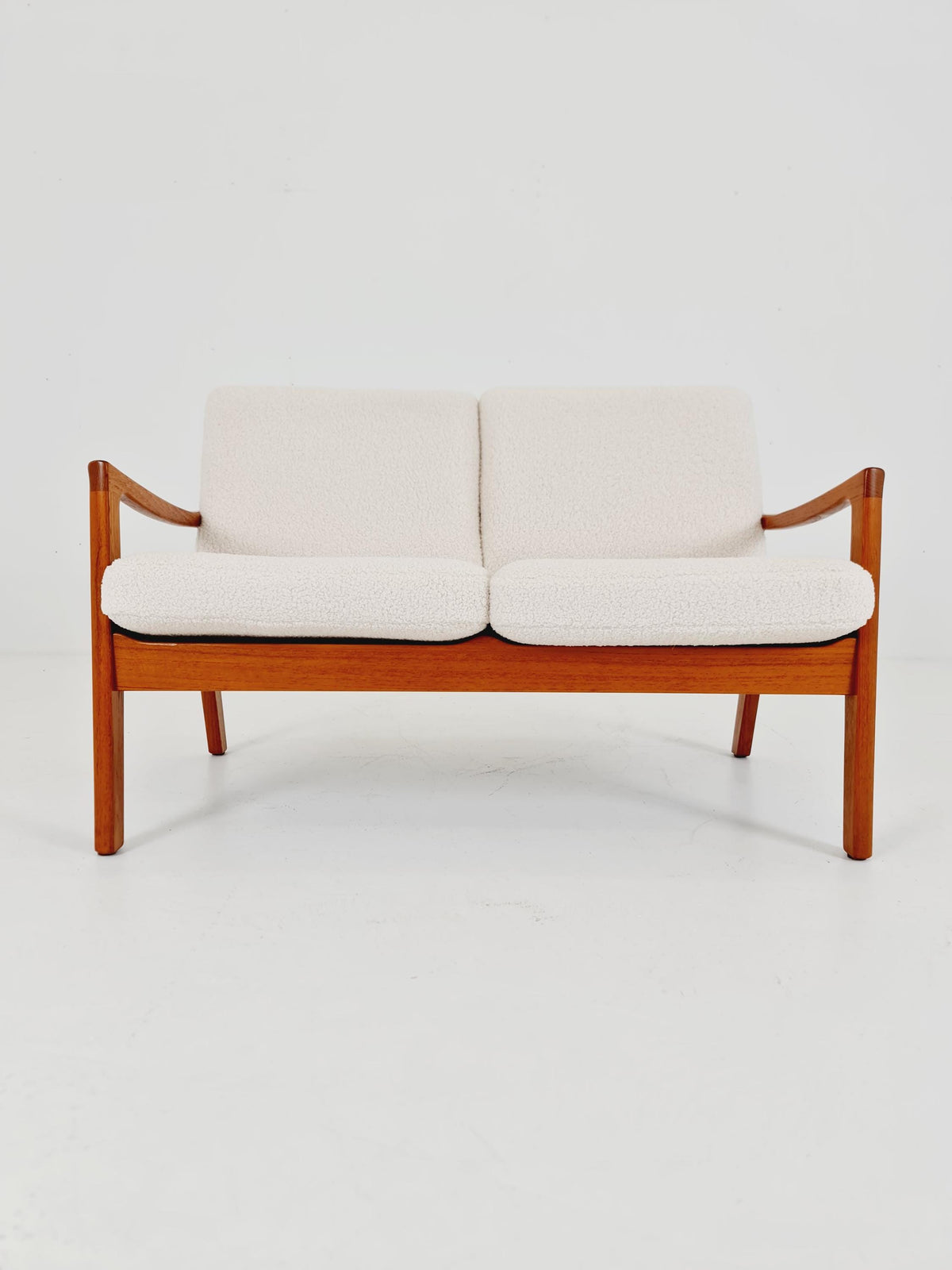Mid-century Rare Danish teak lounge sofa /Senator Sofa 2 Seater by Ole Wanscher for Peter Jeppesen 1960s