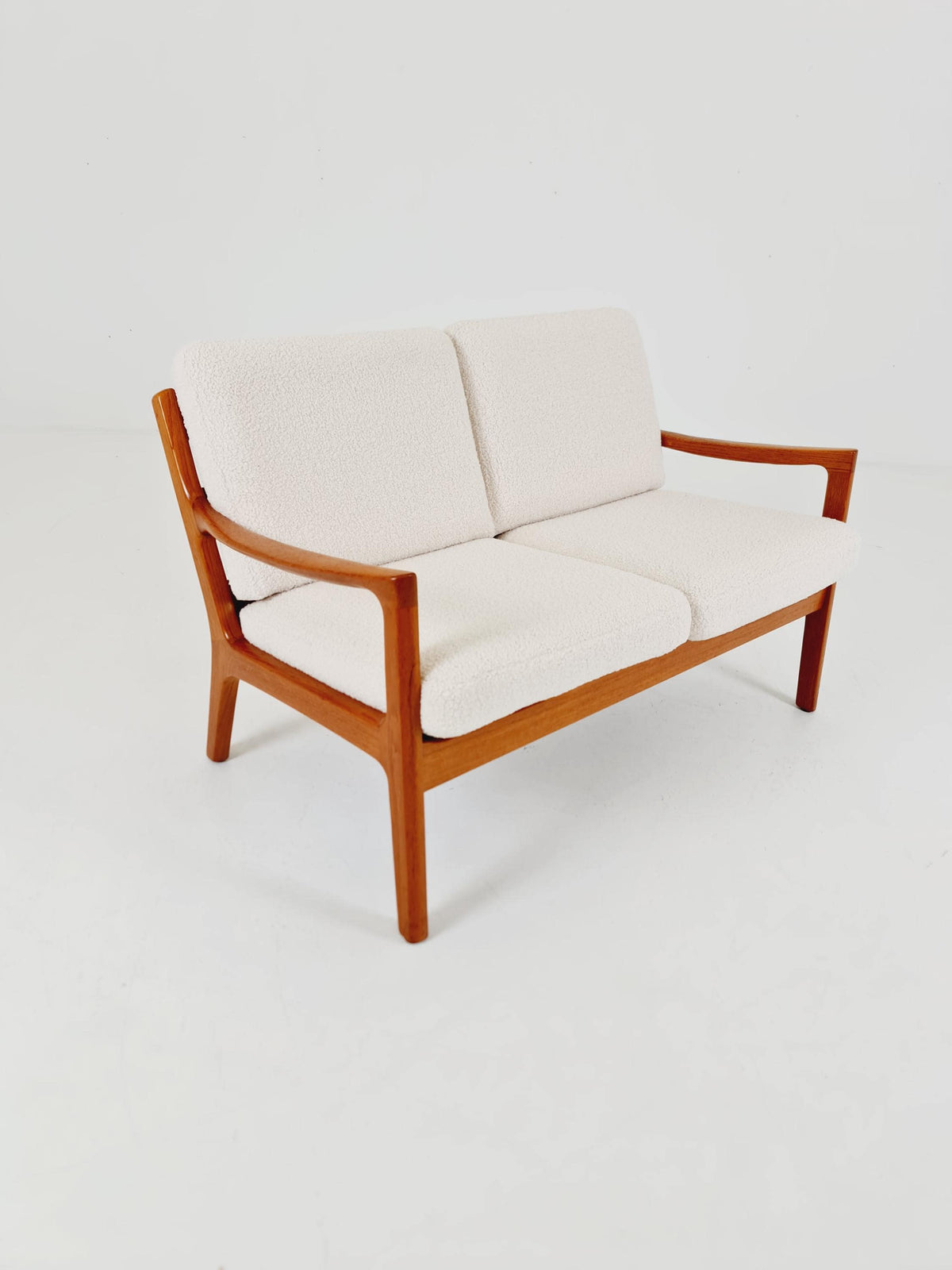 Mid-century Rare Danish teak lounge sofa /Senator Sofa 2 Seater by Ole Wanscher for Peter Jeppesen 1960s