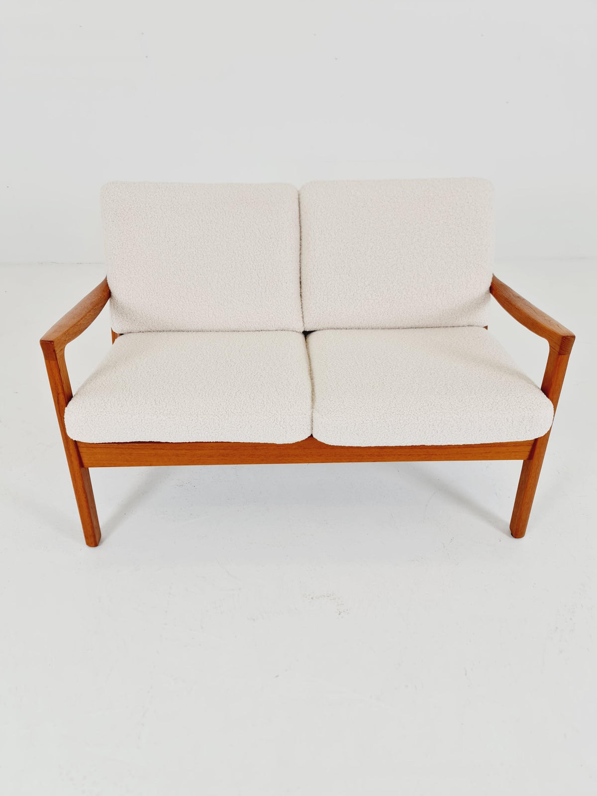 Mid-century Rare Danish teak lounge sofa /Senator Sofa 2 Seater by Ole Wanscher for Peter Jeppesen 1960s