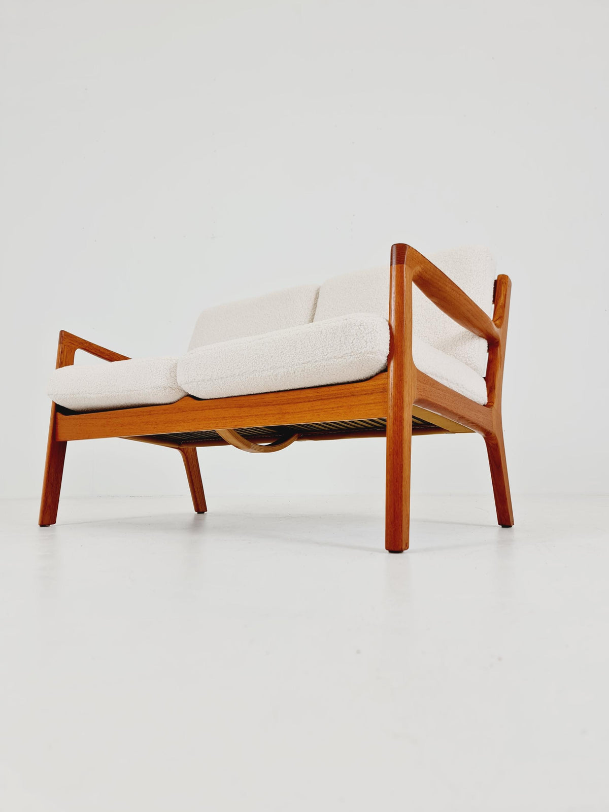 Mid-century Rare Danish teak lounge sofa /Senator Sofa 2 Seater by Ole Wanscher for Peter Jeppesen 1960s