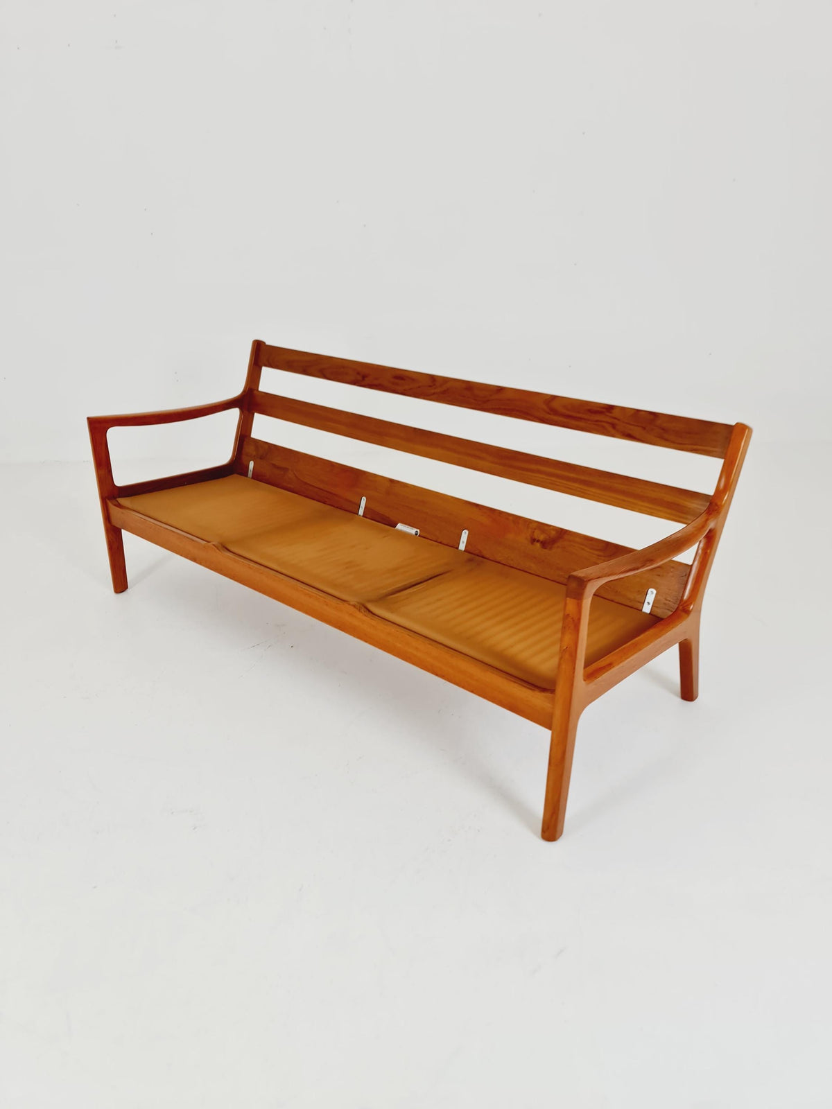 Mid-century Rare Danish teak lounge sofa /Senator Sofa 3 Seater by Ole Wanscher for Peter Jeppesen 1960s