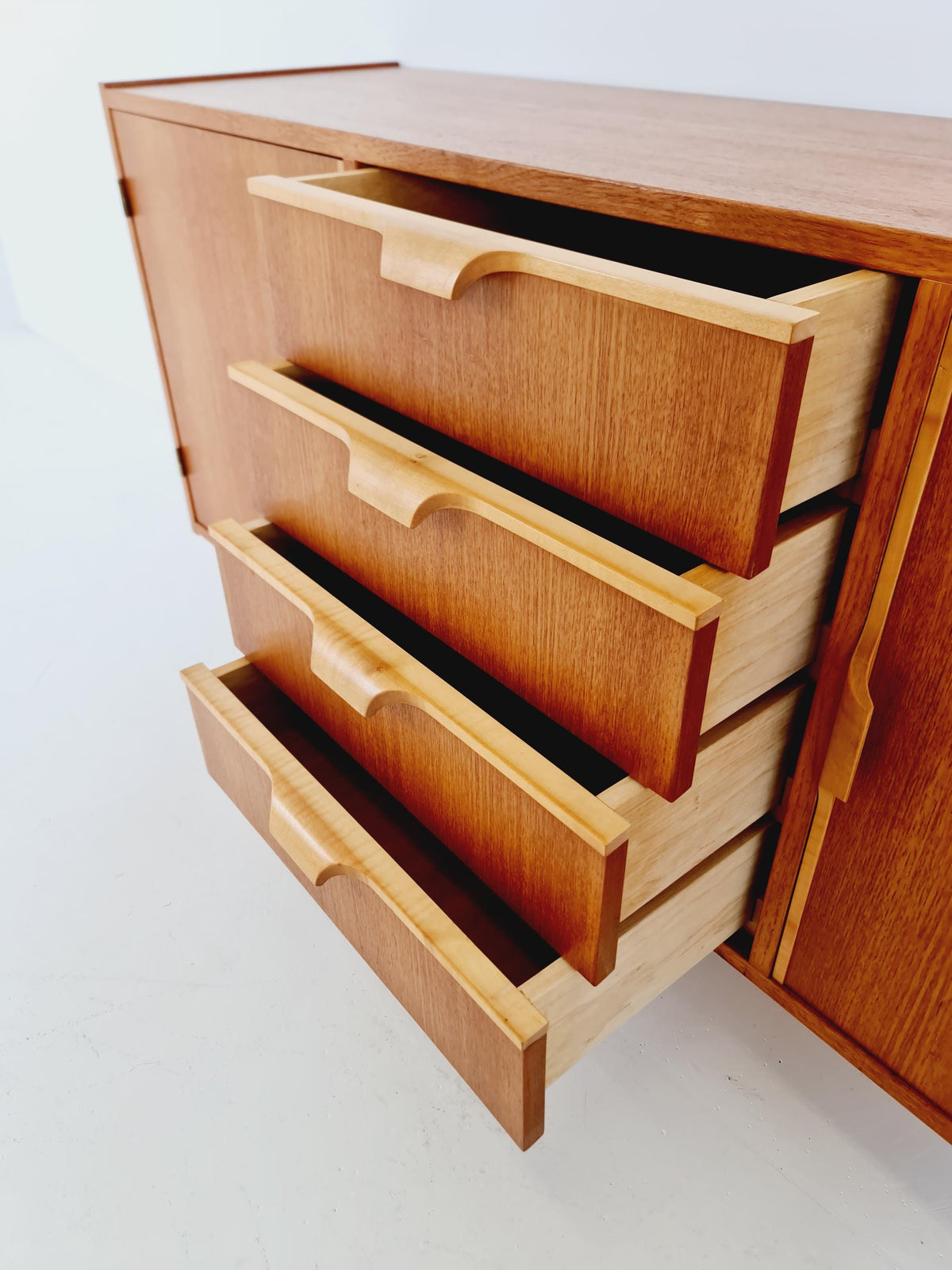 Mid century Modern German teak sideboard by WK möbel, 1960s