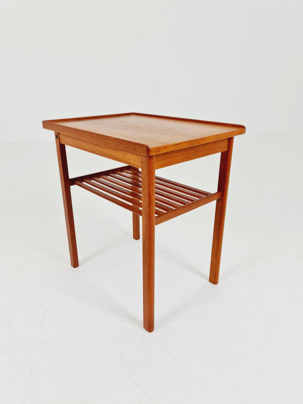 Rare big Midcentury Danish teak Vintage Side table/ Bedside table by AB Emmaboda Möbelfabrik, Denmark, 1960s,