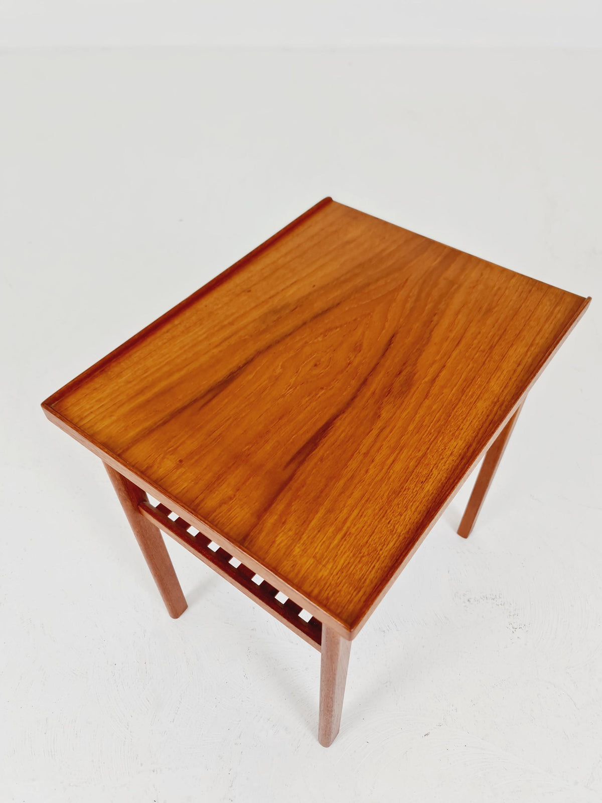 Rare big Midcentury Danish teak Vintage Side table/ Bedside table by AB Emmaboda Möbelfabrik, Denmark, 1960s,