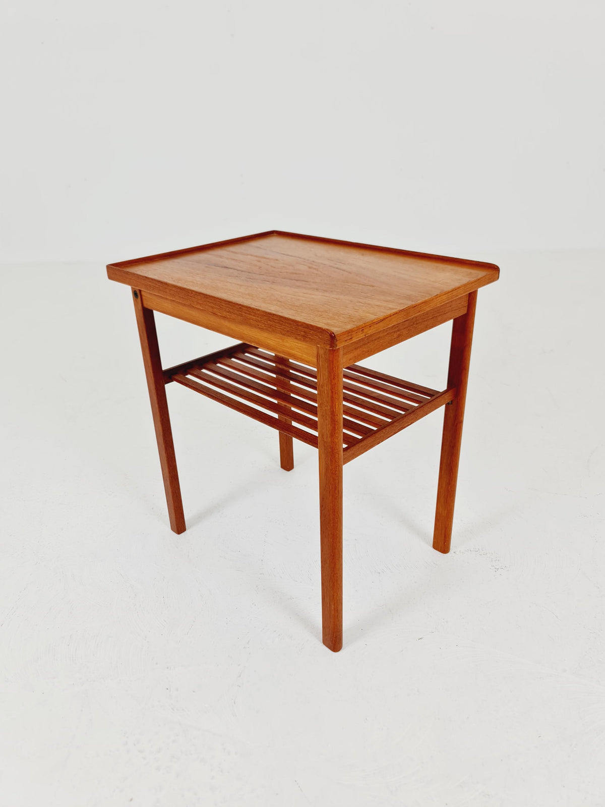Rare big Midcentury Danish teak Vintage Side table/ Bedside table by AB Emmaboda Möbelfabrik, Denmark, 1960s,