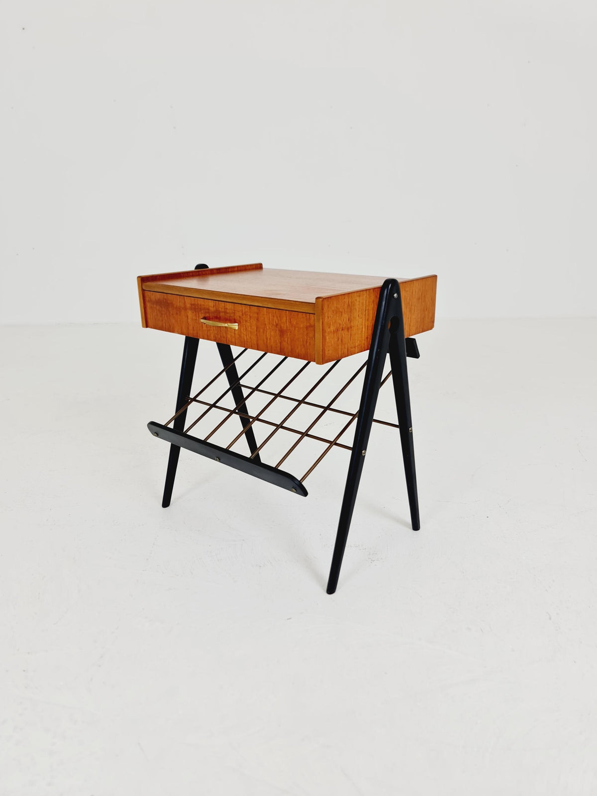 Midcentury Danish teak vintage Side table/ Bedside table/ Night stand, 1960s