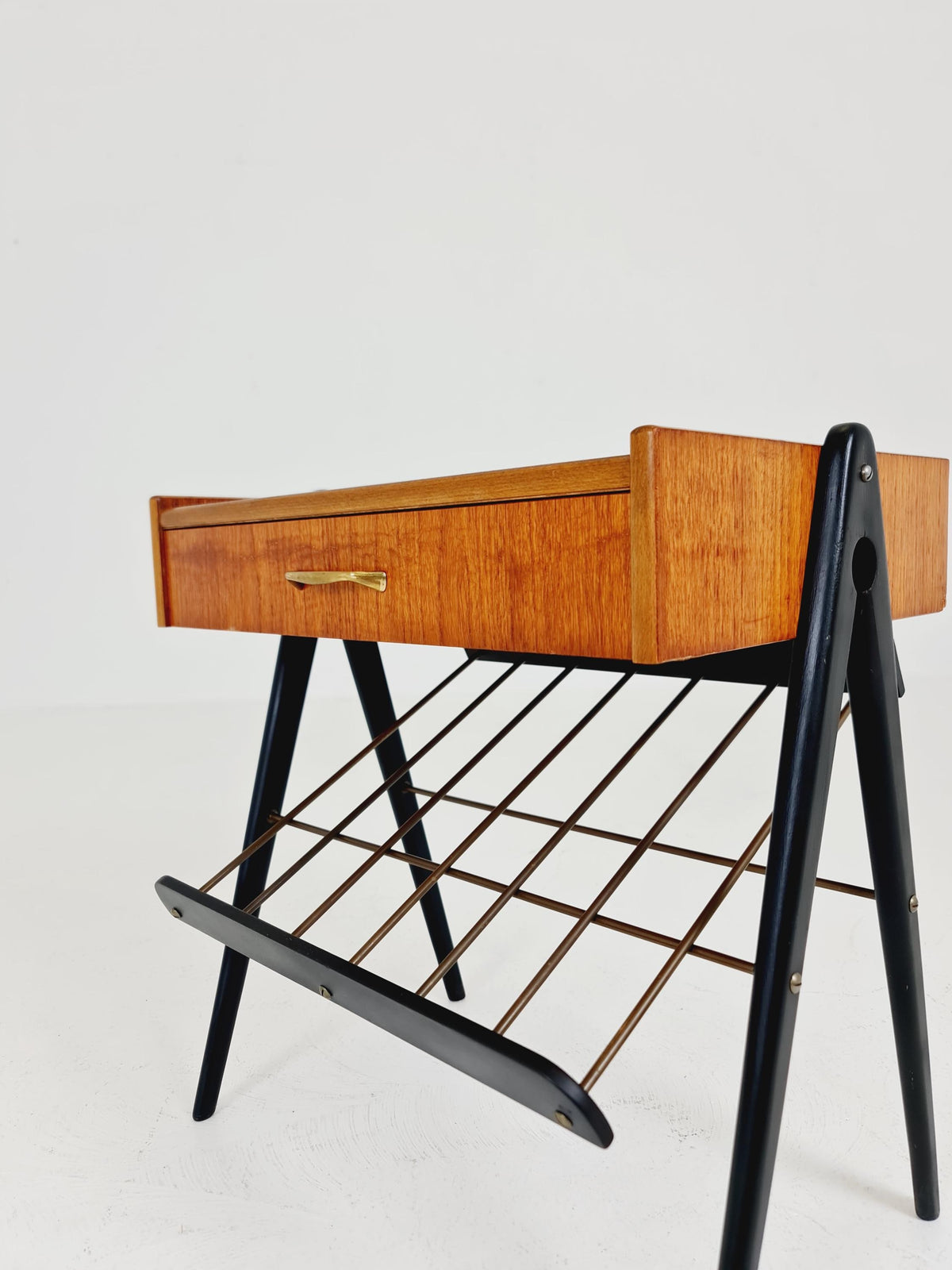 Midcentury Danish teak vintage Side table/ Bedside table/ Night stand, 1960s