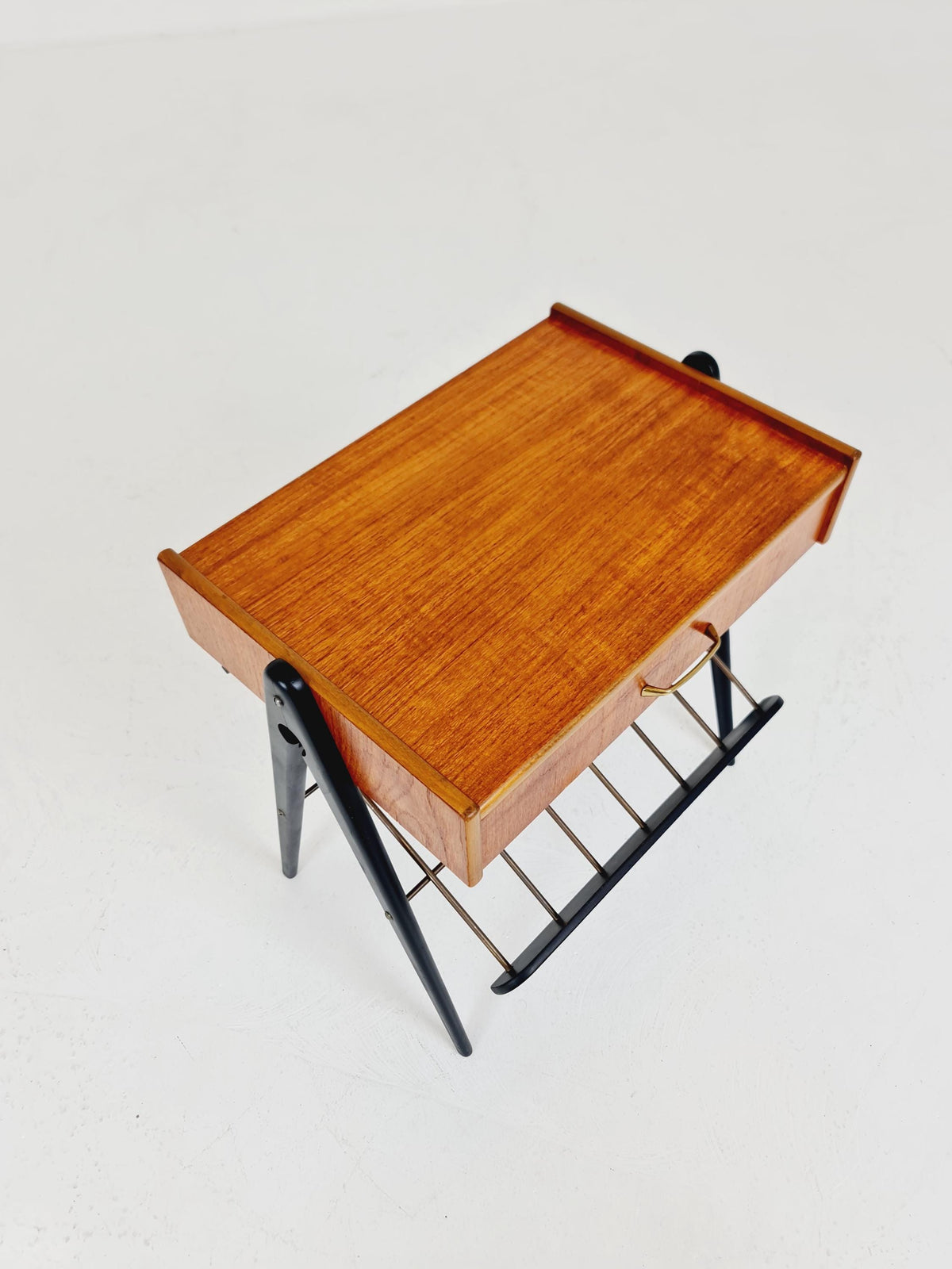 Midcentury Danish teak vintage Side table/ Bedside table/ Night stand, 1960s