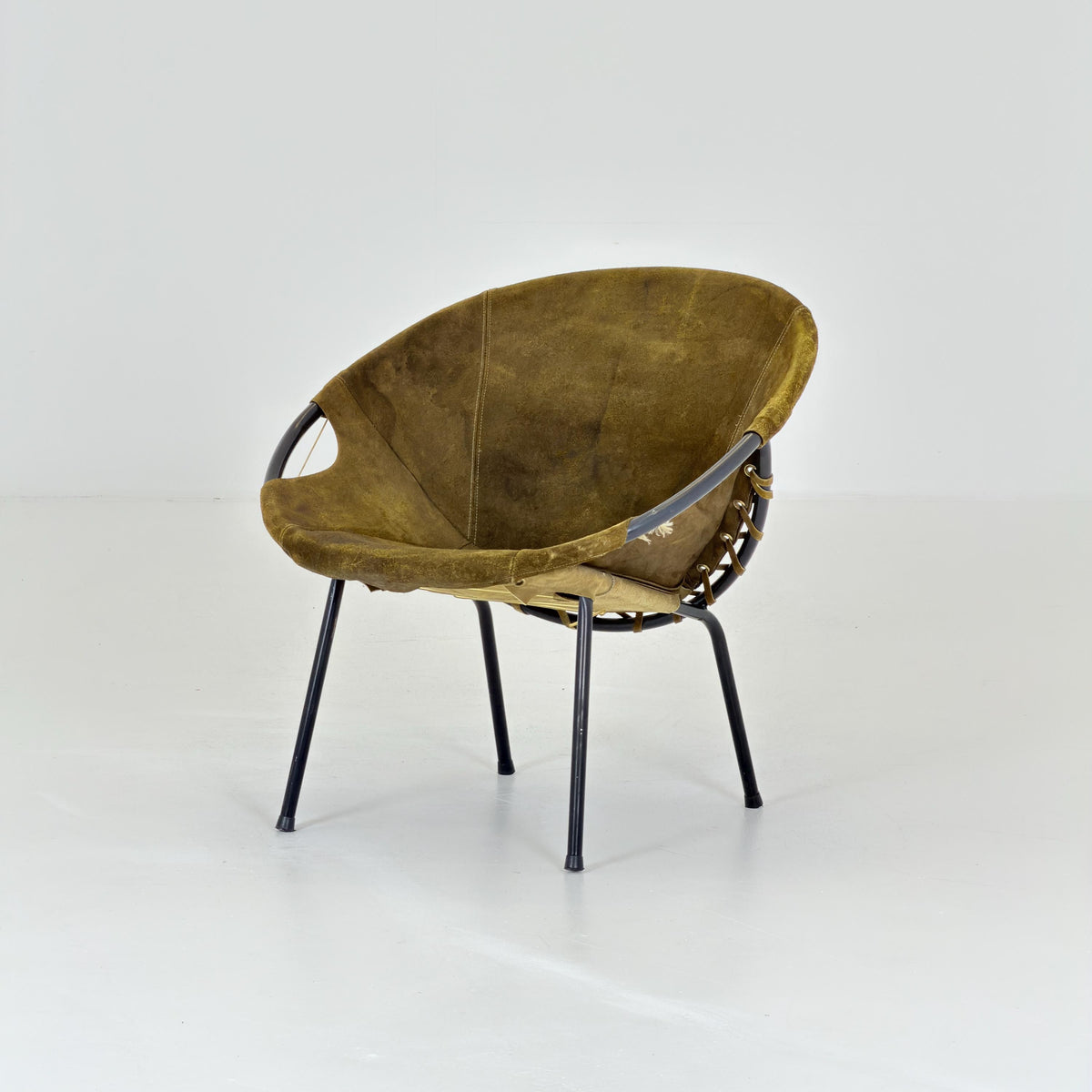 Mid-Century Modern Design Balloon Lounge Chair by Lusch & Co. Germany, 1960s,