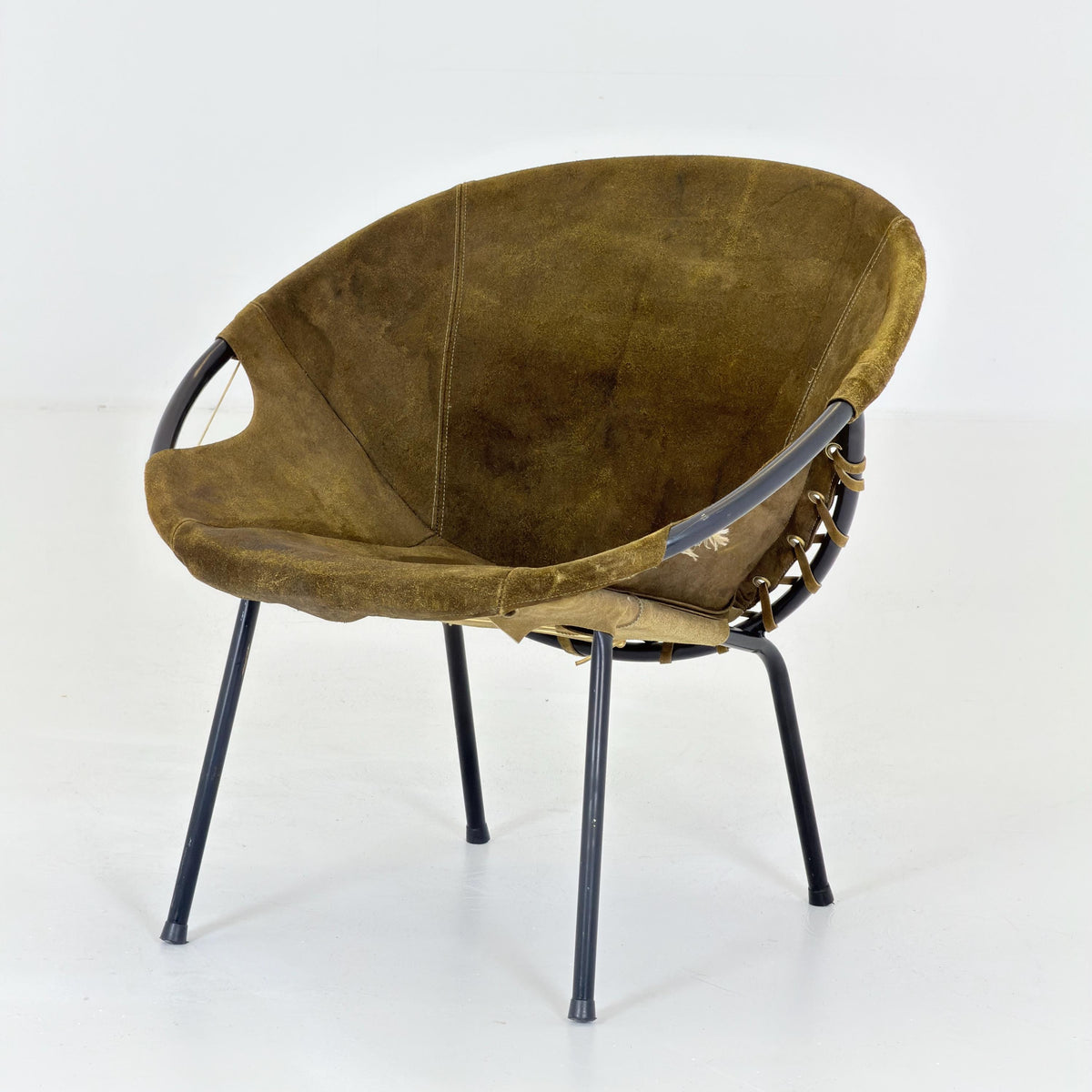Mid-Century Modern Design Balloon Lounge Chair by Lusch & Co. Germany, 1960s,