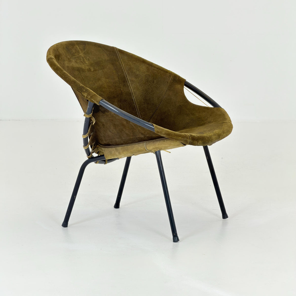 Mid-Century Modern Design Balloon Lounge Chair by Lusch & Co. Germany, 1960s,