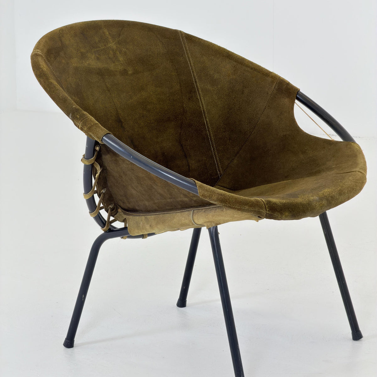 Mid-Century Modern Design Balloon Lounge Chair by Lusch & Co. Germany, 1960s,