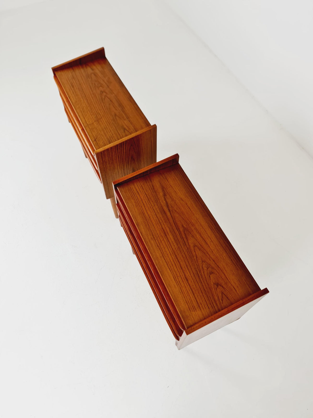 Mid century Danish teak side tables/ Bedside tables/ Nightstands, Denmark, 1960s, set of 2