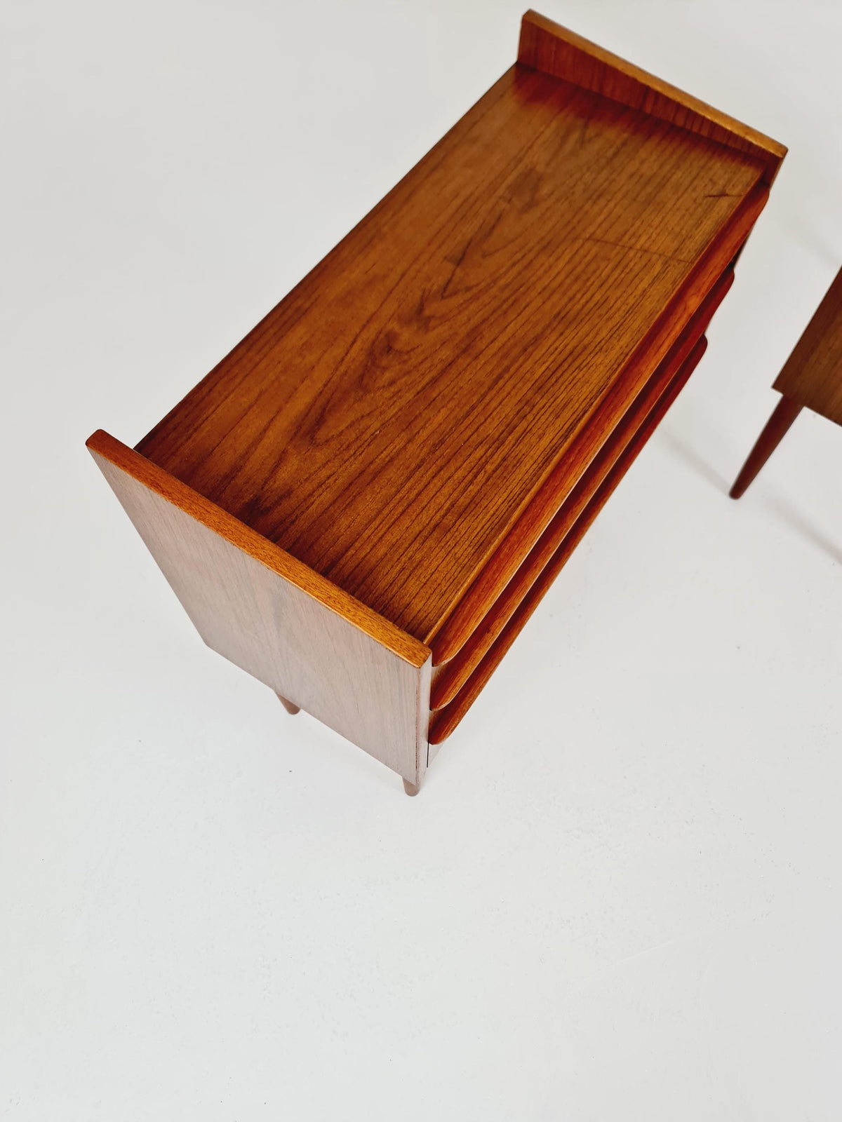 Mid century Danish teak side tables/ Bedside tables/ Nightstands, Denmark, 1960s, set of 2