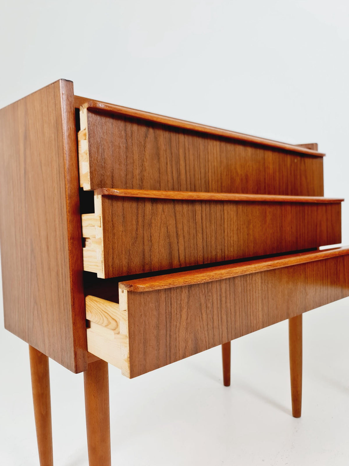 Mid century Danish teak side tables/ Bedside tables/ Nightstands, Denmark, 1960s, set of 2