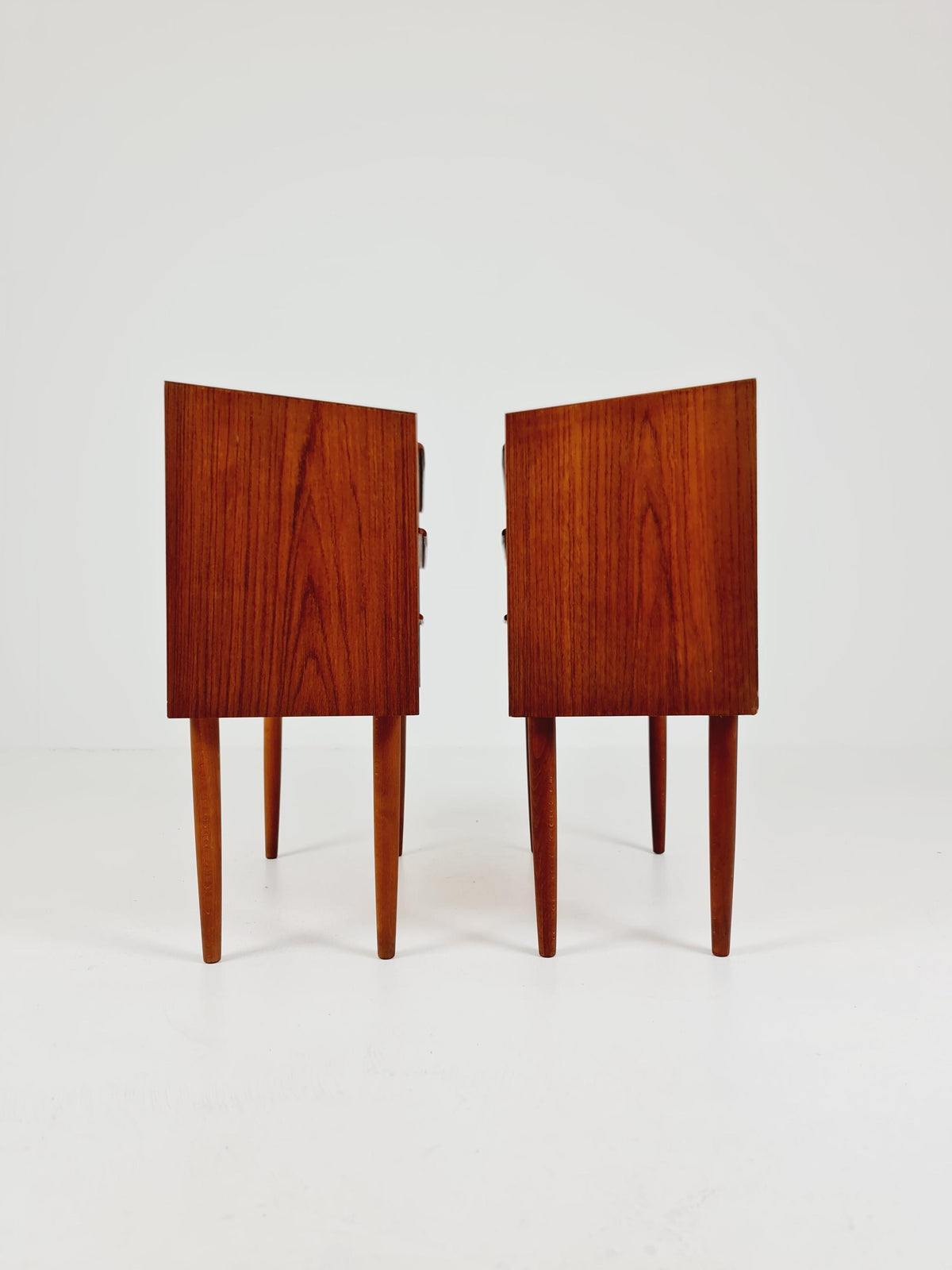 Mid century Danish teak side tables/ Bedside tables/ Nightstands, Denmark, 1960s, set of 2