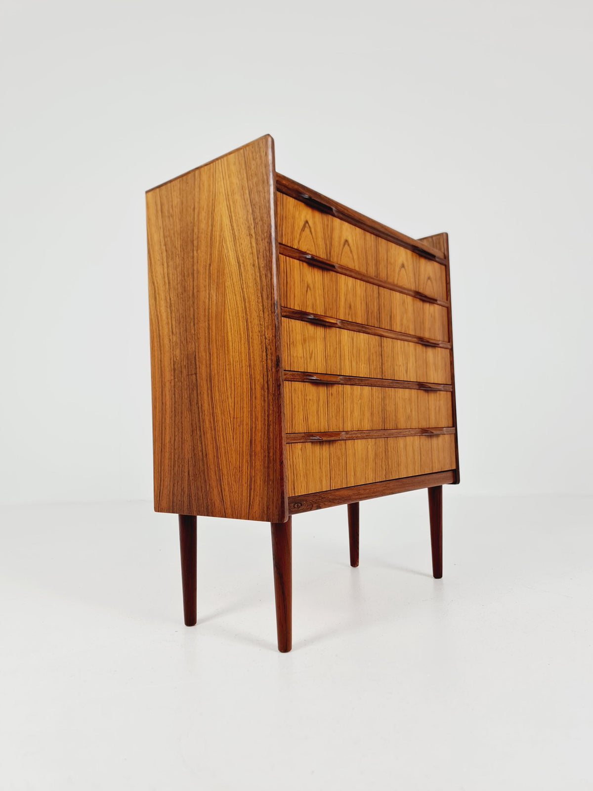 Midcentury danish Rosewood drawer dresser /5 drawers by Erling Torvits for Kund Nielsen Möbelfabrik , 1960s