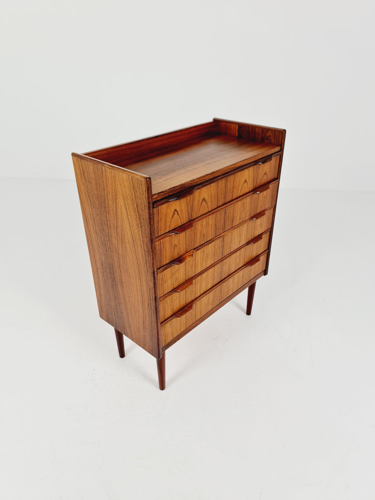 Midcentury danish Rosewood drawer dresser /5 drawers by Erling Torvits for Kund Nielsen Möbelfabrik , 1960s
