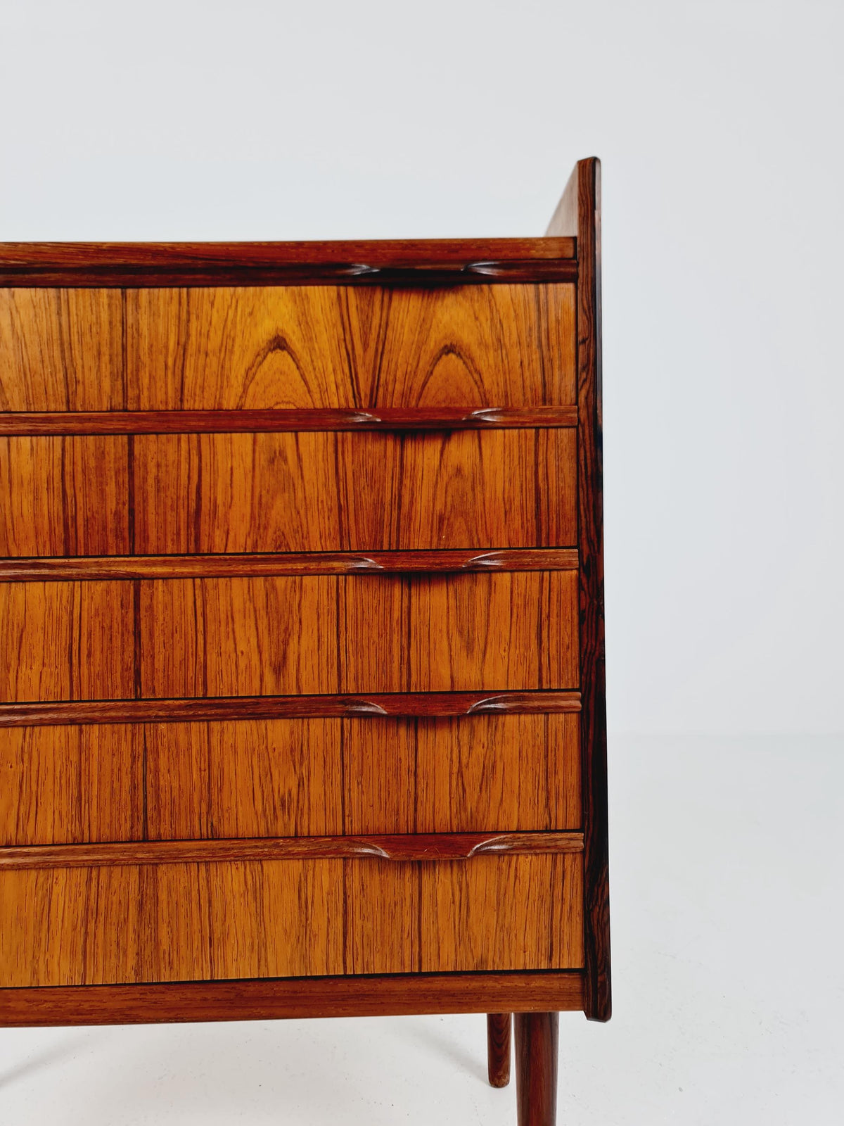 Midcentury danish Rosewood drawer dresser /5 drawers by Erling Torvits for Kund Nielsen Möbelfabrik , 1960s