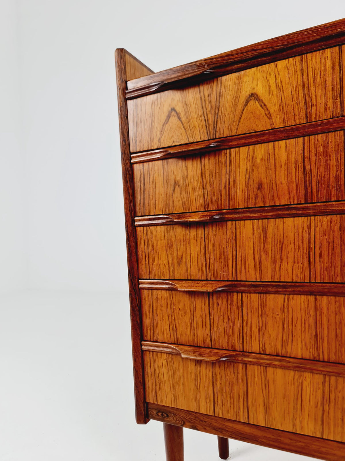 Midcentury danish Rosewood drawer dresser /5 drawers by Erling Torvits for Kund Nielsen Möbelfabrik , 1960s