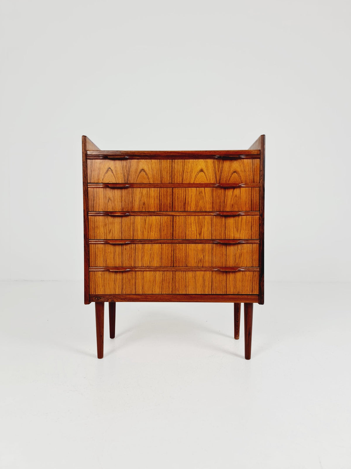 Midcentury danish Rosewood drawer dresser /5 drawers by Erling Torvits for Kund Nielsen Möbelfabrik , 1960s