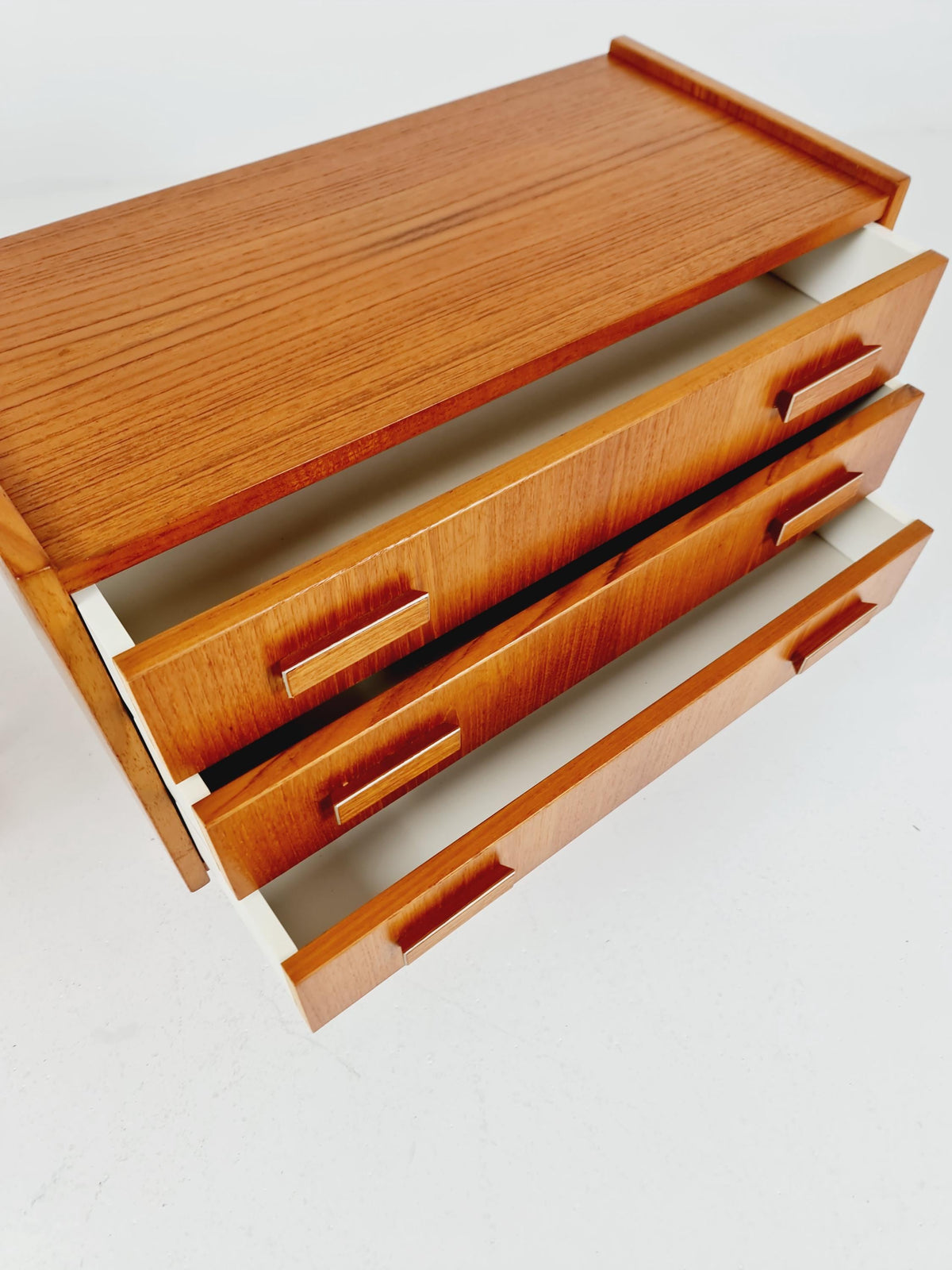 Mid century Danish teak side tables/ Bedside tables/ Nightstands, Denmark BY Ejsing Möbelfabrik , 1960s, set of 2