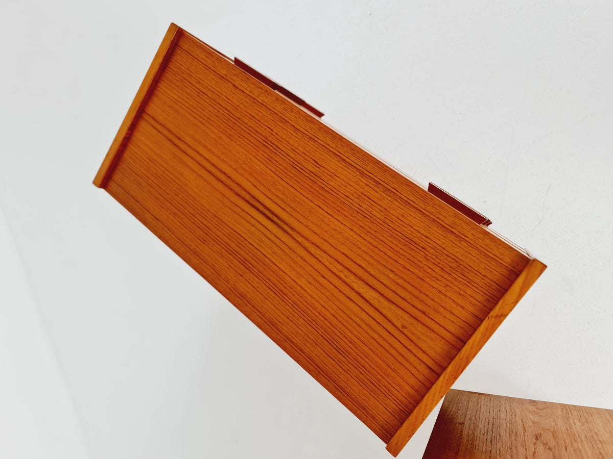 Mid century Danish teak side tables/ Bedside tables/ Nightstands, Denmark BY Ejsing Möbelfabrik , 1960s, set of 2