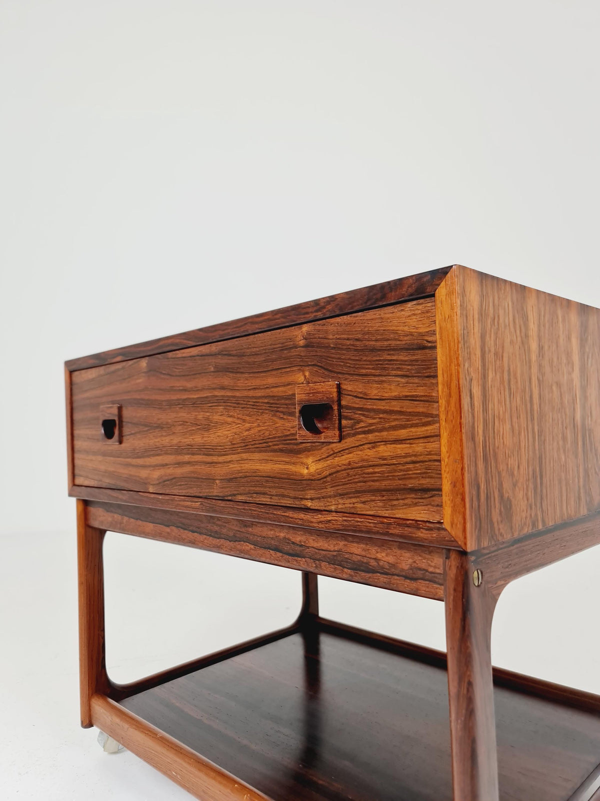 Midcentury danish Rosewood Vintage Side table/ Bedside table By Erik Brouer for Brouer , 1960s