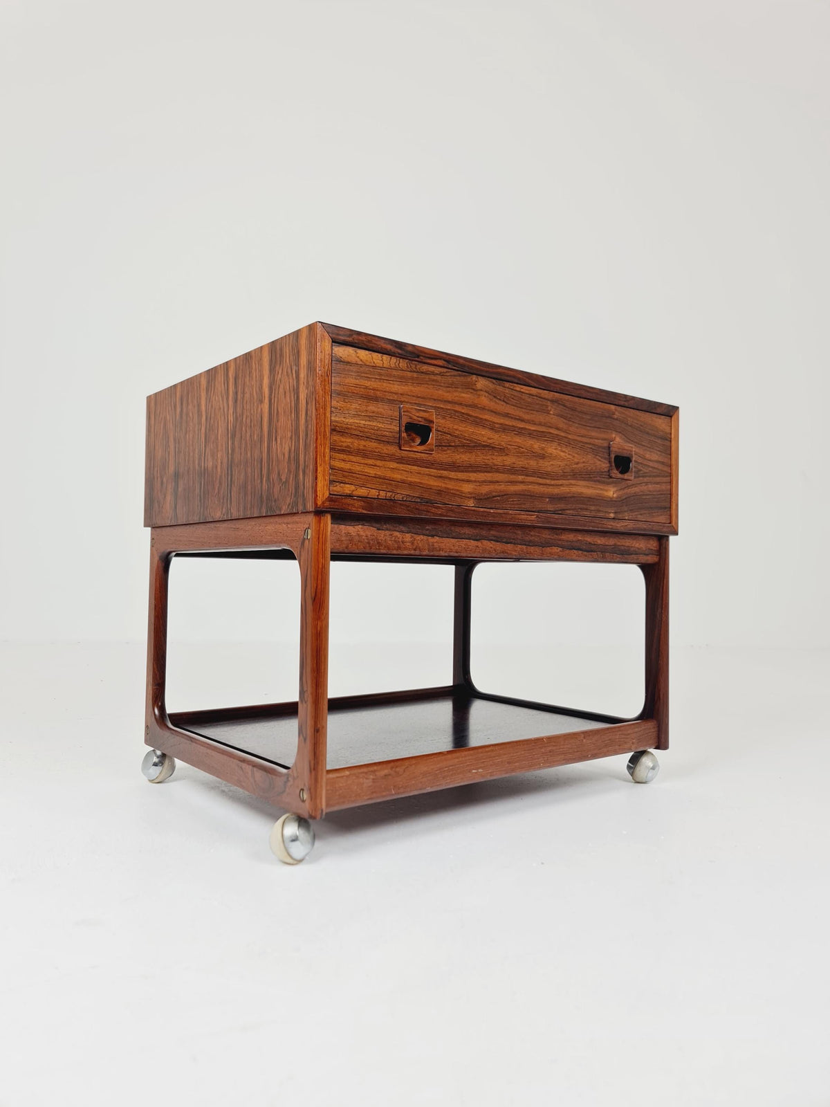 Midcentury danish Rosewood Vintage Side table/ Bedside table By Erik Brouer for Brouer , 1960s