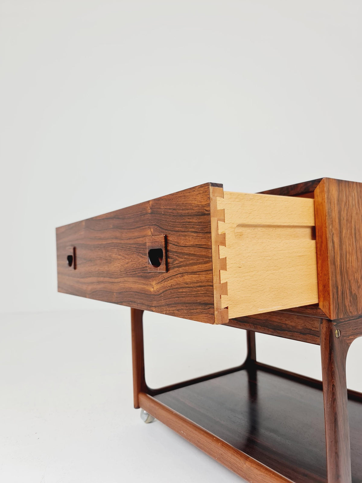 Midcentury danish Rosewood Vintage Side table/ Bedside table By Erik Brouer for Brouer , 1960s