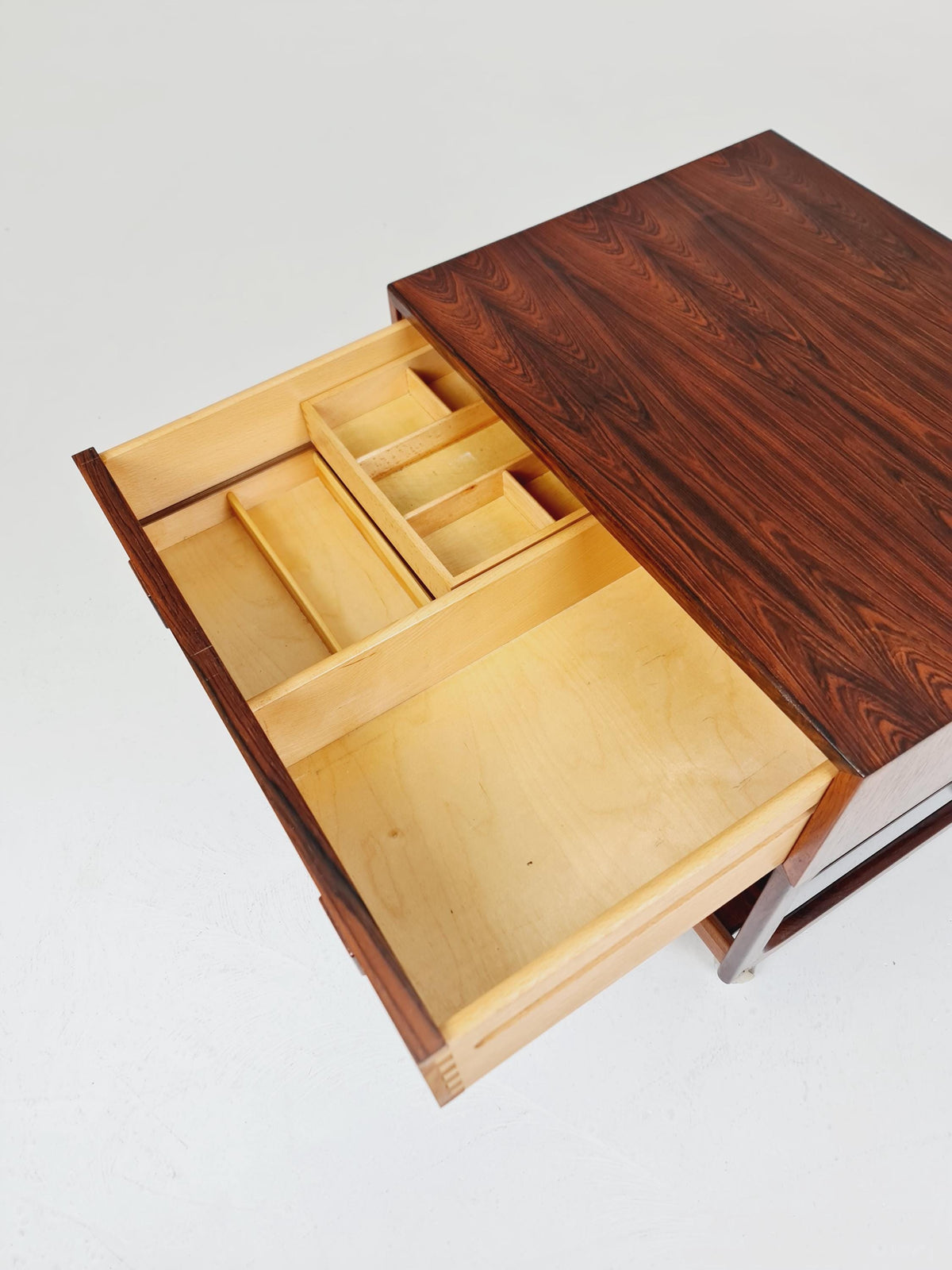 Midcentury danish Rosewood Vintage Side table/ Bedside table By Erik Brouer for Brouer , 1960s