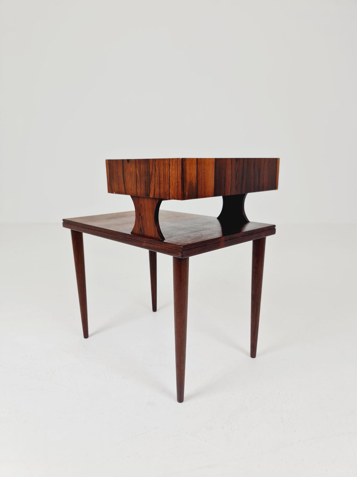 Ultra Rare Midcentury Danish Rosewood Vintage Side table/ Bedside table by Johannes Andersen Denmark, 1960s,