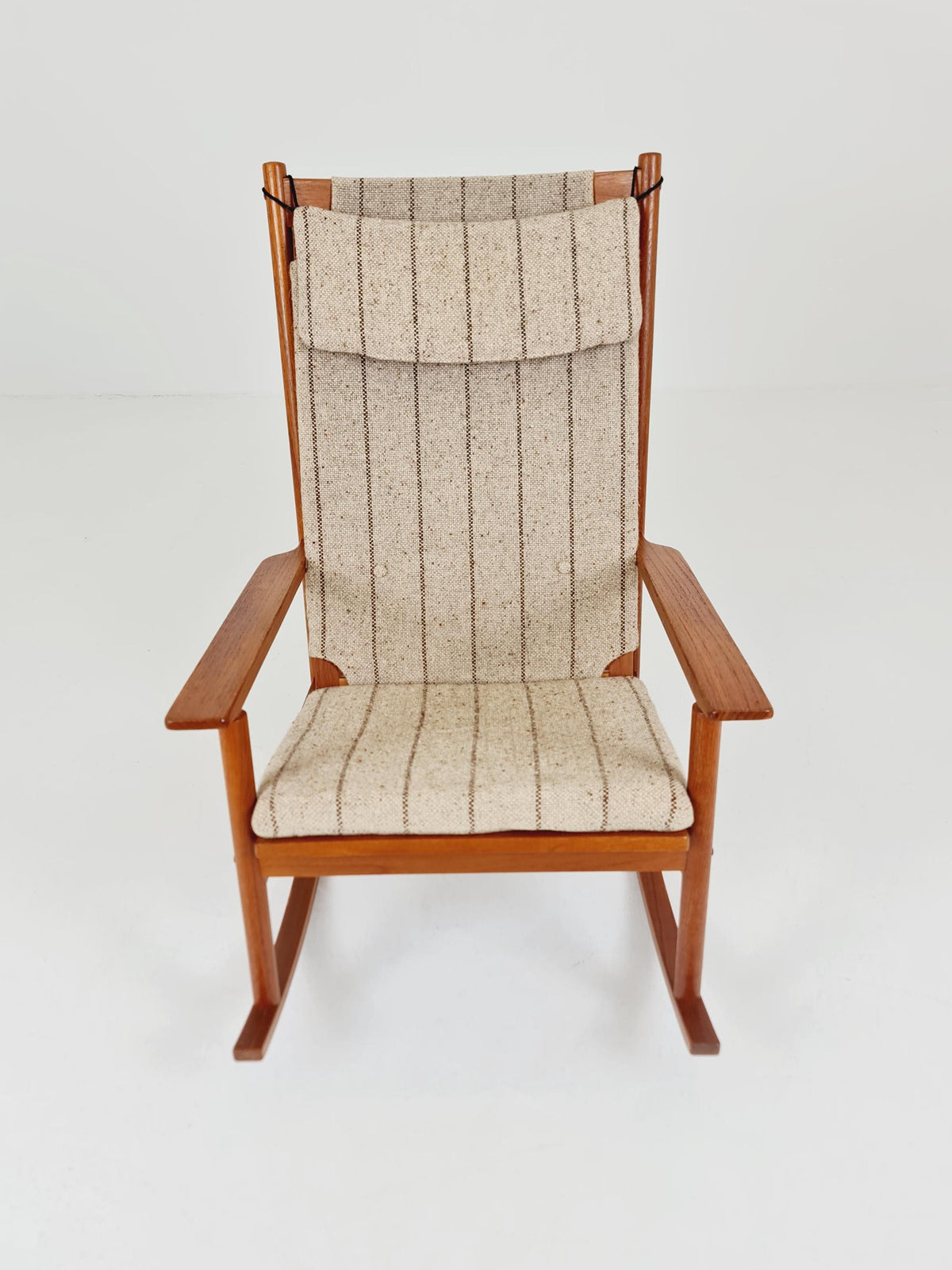 Mid century Scandinavian solid teak Rocking Chair by Hans Olsen , 1960s