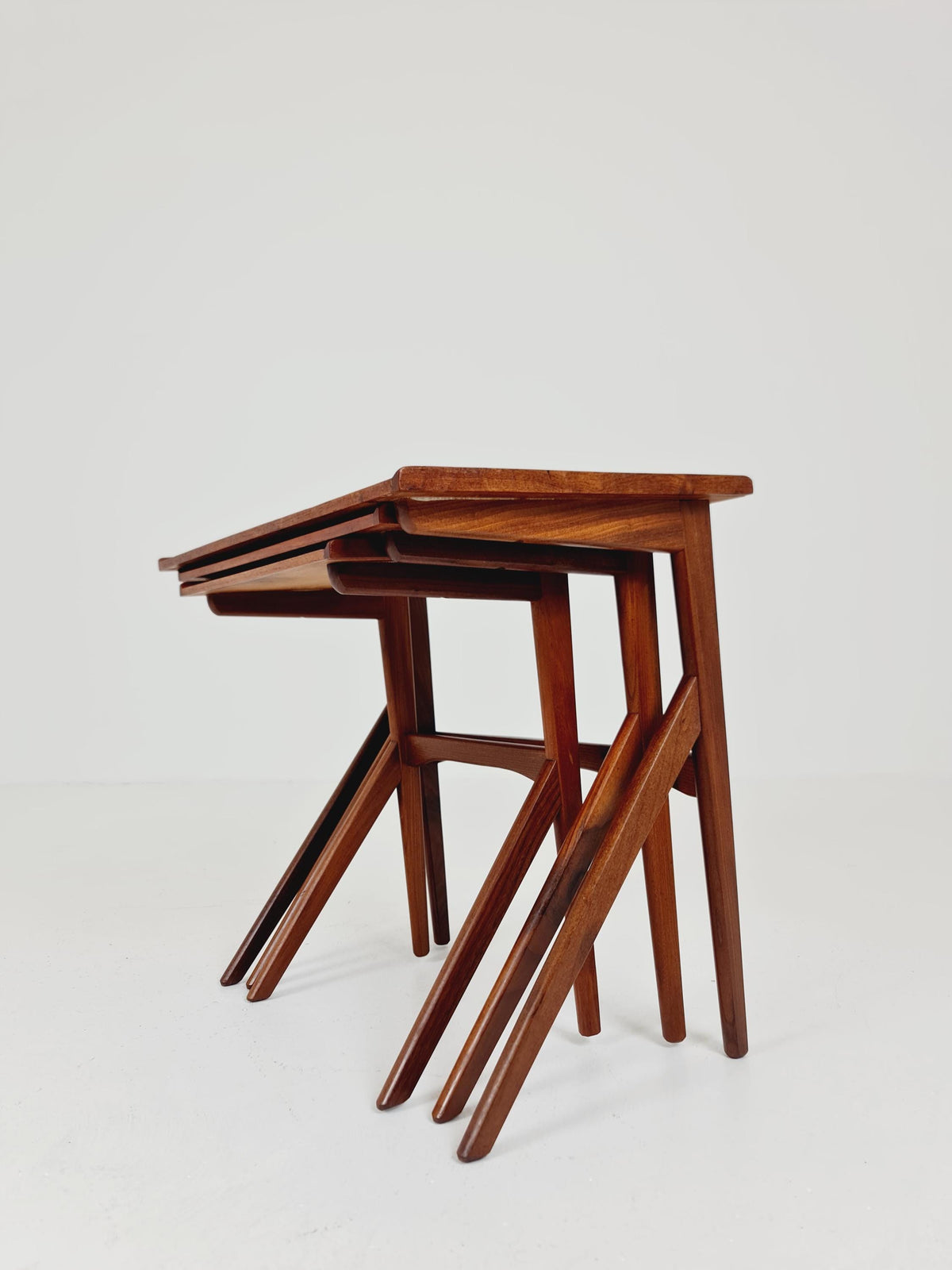 Rare Midcentury danish teak nesting tables/ side tables BY Bengt Ruda , 1960s