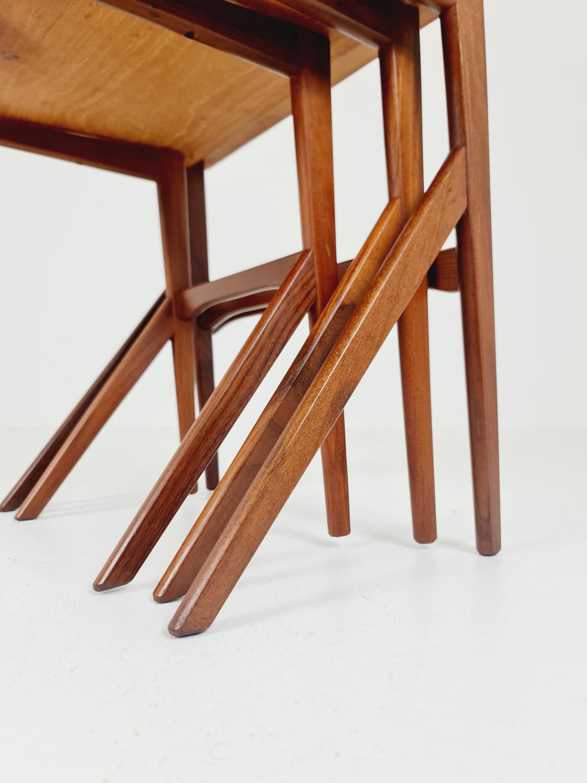 Rare Midcentury danish teak nesting tables/ side tables BY Bengt Ruda , 1960s