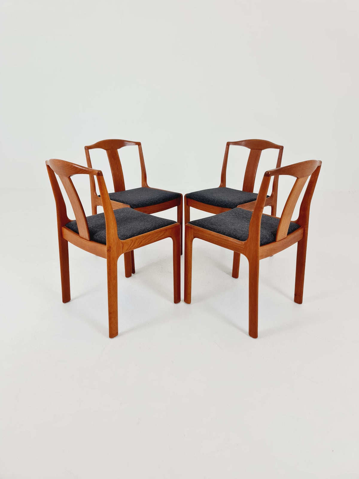 Vintage Danish solid teak dining Chairs , 1960s, Set of 4