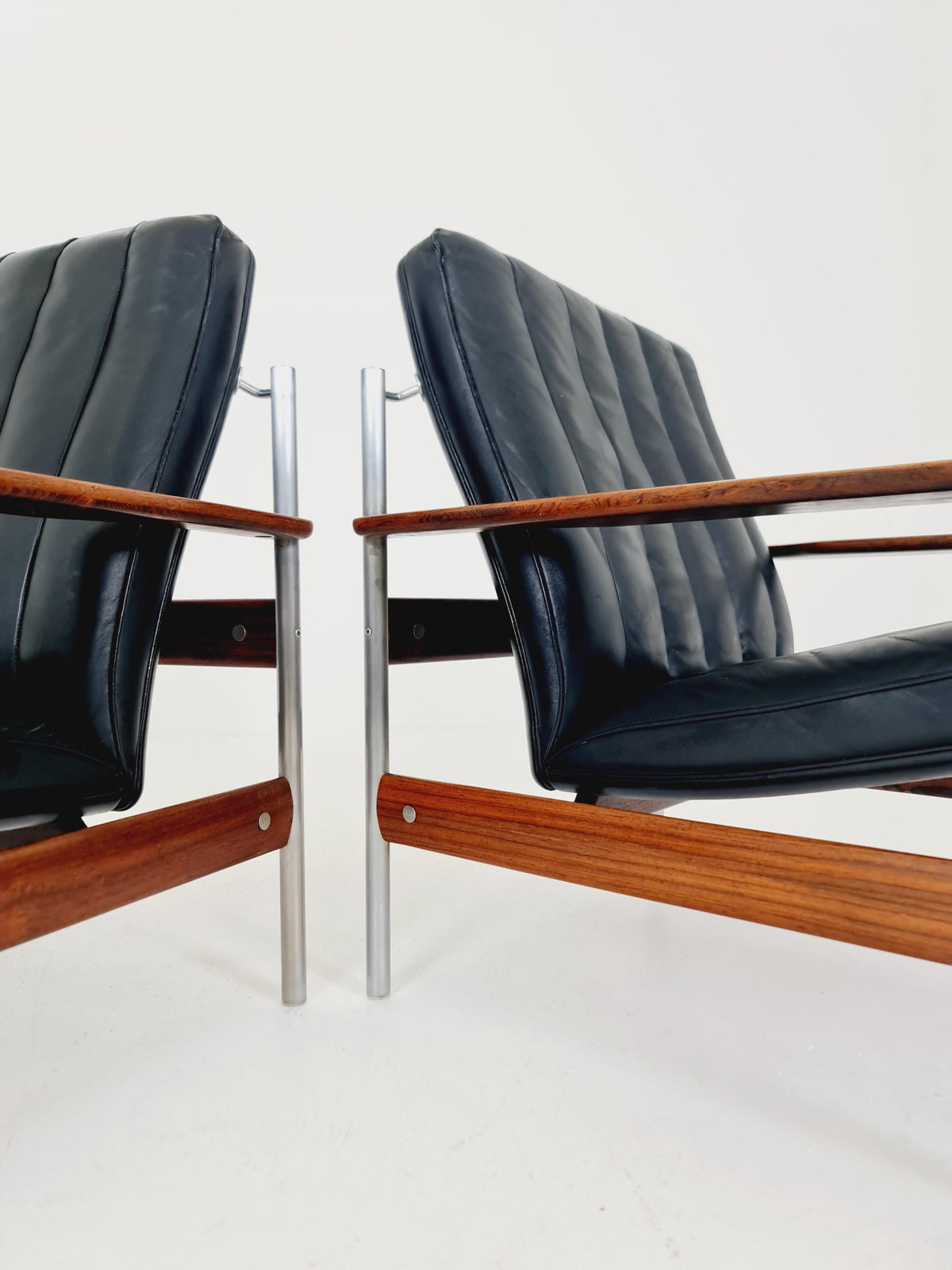 Mid-century Mid-Century Norwegian Easy Chairs by Sven Ivar Dysthe for Dokka Møbler ,1960s– Set of 2