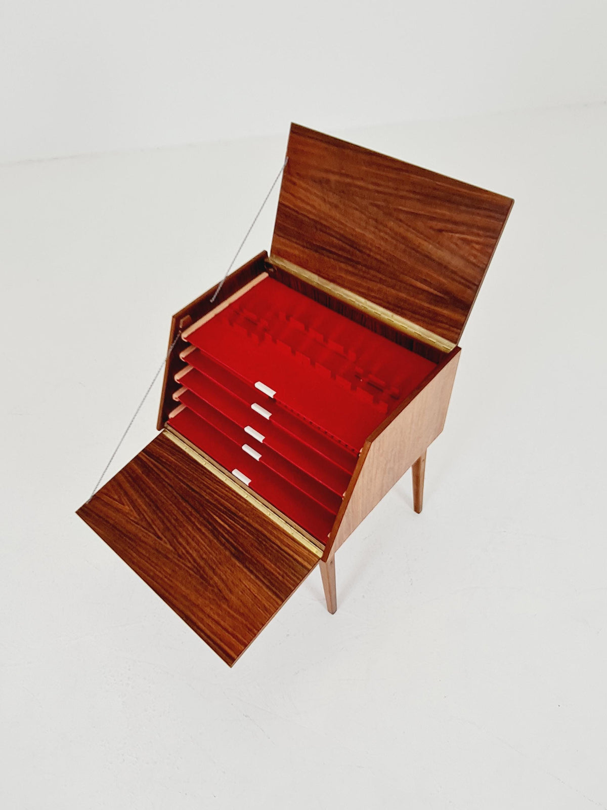 1960s Swedish Rosewood Flatware Chest / Cutlery Cabinet - Stig-bolaget Malmö Scandinavian Modern