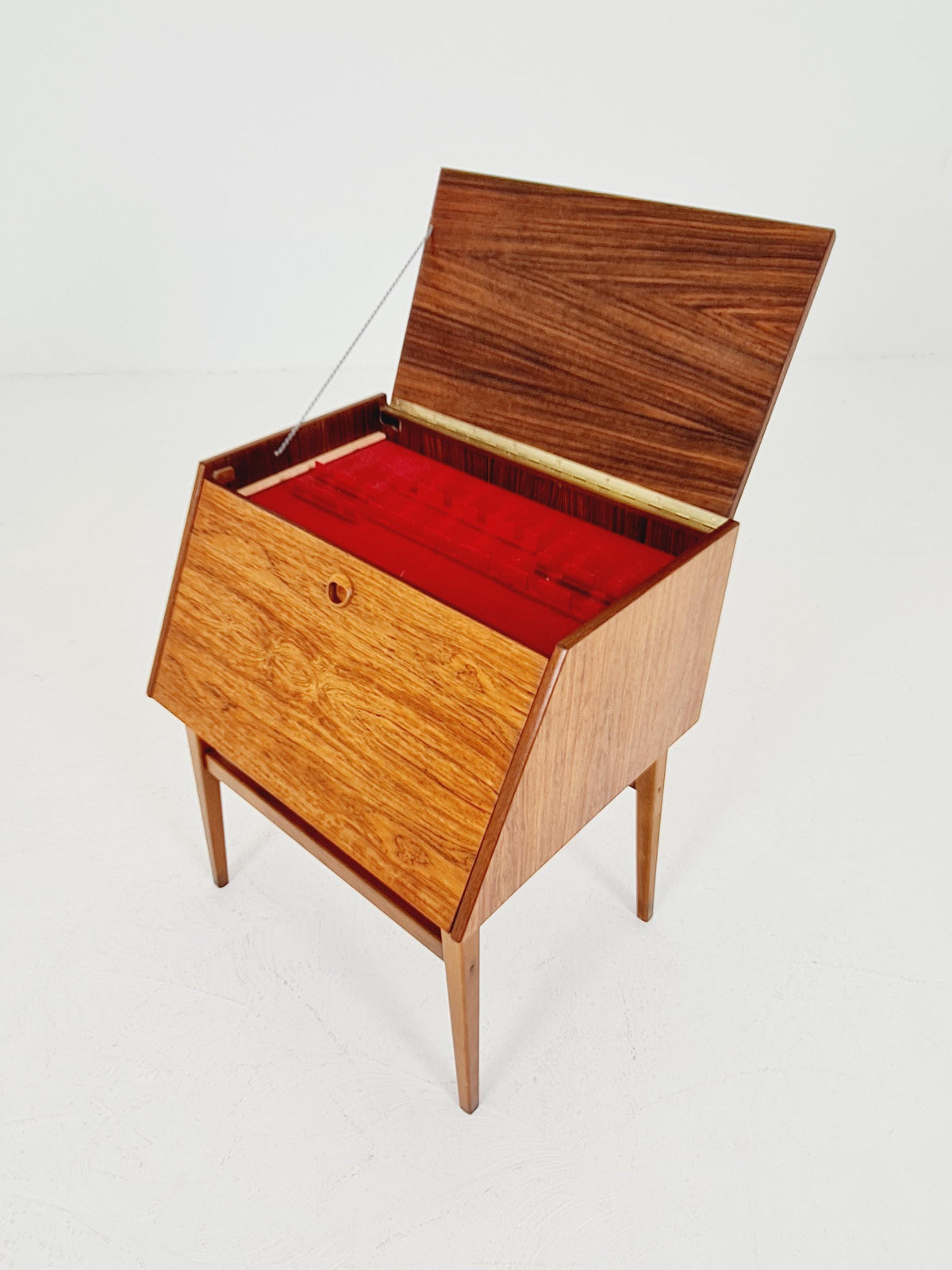 1960s Swedish Rosewood Flatware Chest / Cutlery Cabinet - Stig-bolaget Malmö Scandinavian Modern