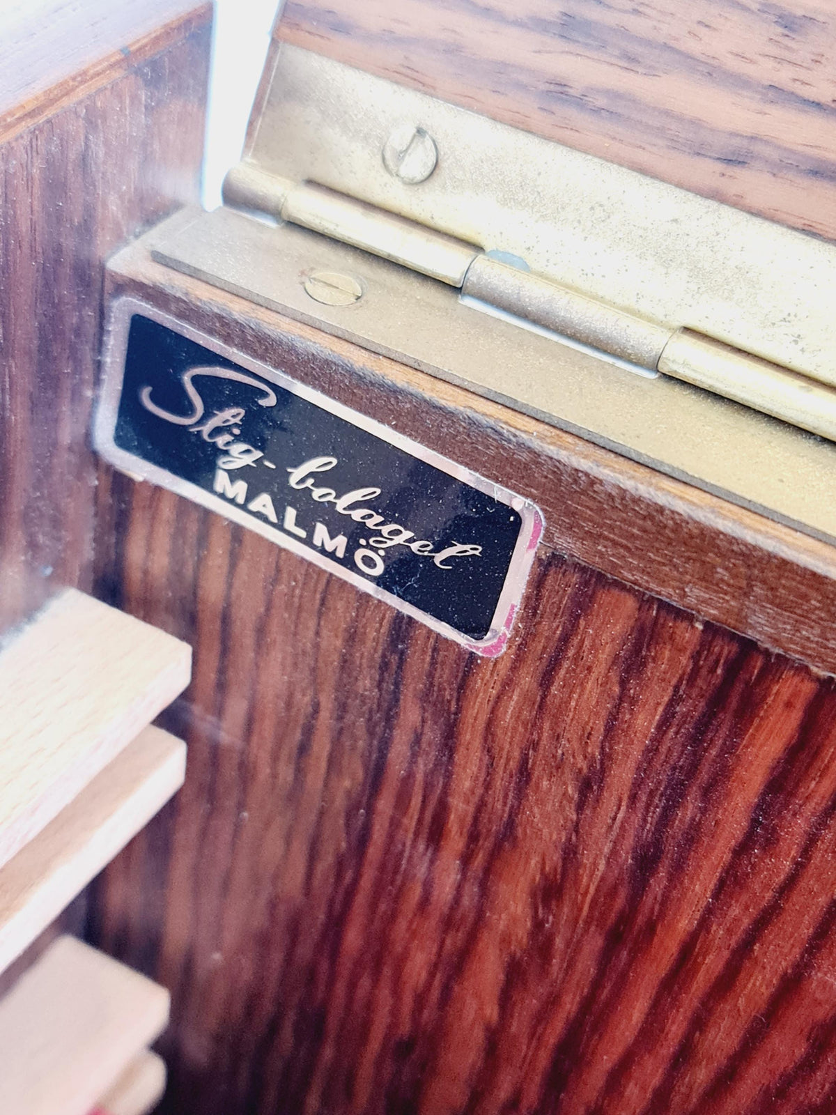 1960s Swedish Rosewood Flatware Chest / Cutlery Cabinet - Stig-bolaget Malmö Scandinavian Modern