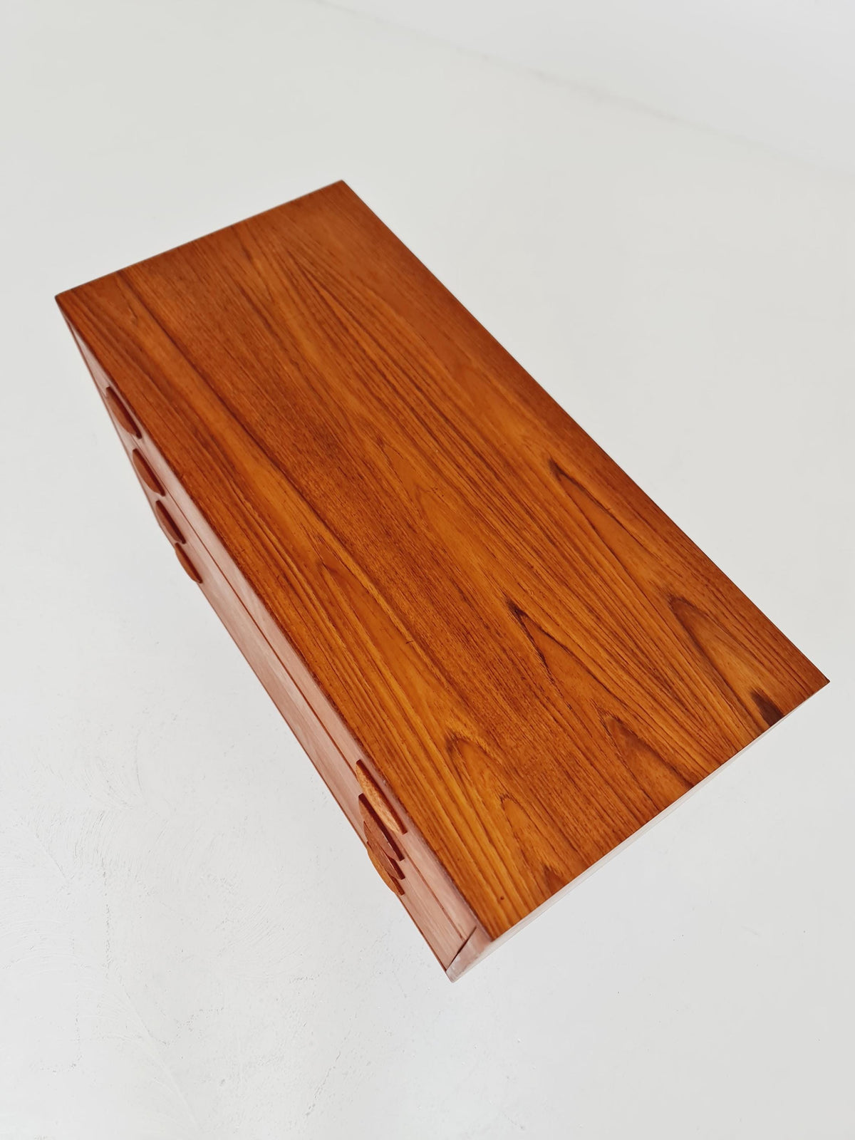 Midcentury danish Teak drawer dresser /4 drawers by Kai Kristiansen for Feldballes Möbelfabrik , 1960s